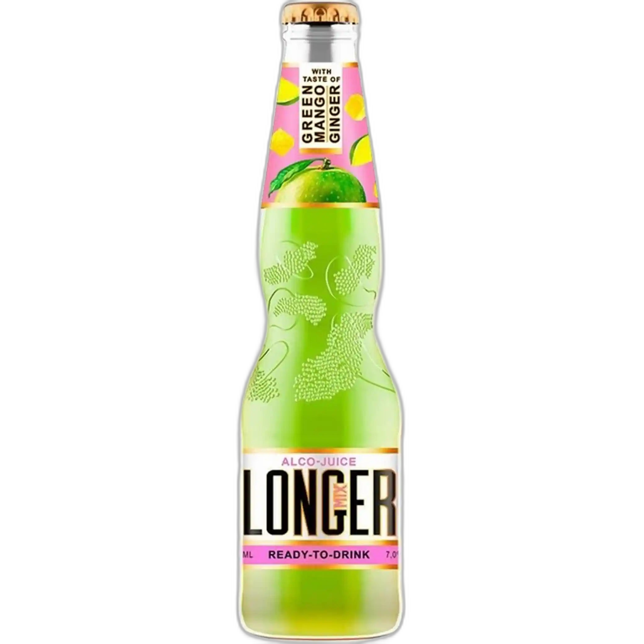 LONGMIXER s příchutí Zeleného manga a Zázvoru, alk. 7%,  sklo, 0,33 L/24ks