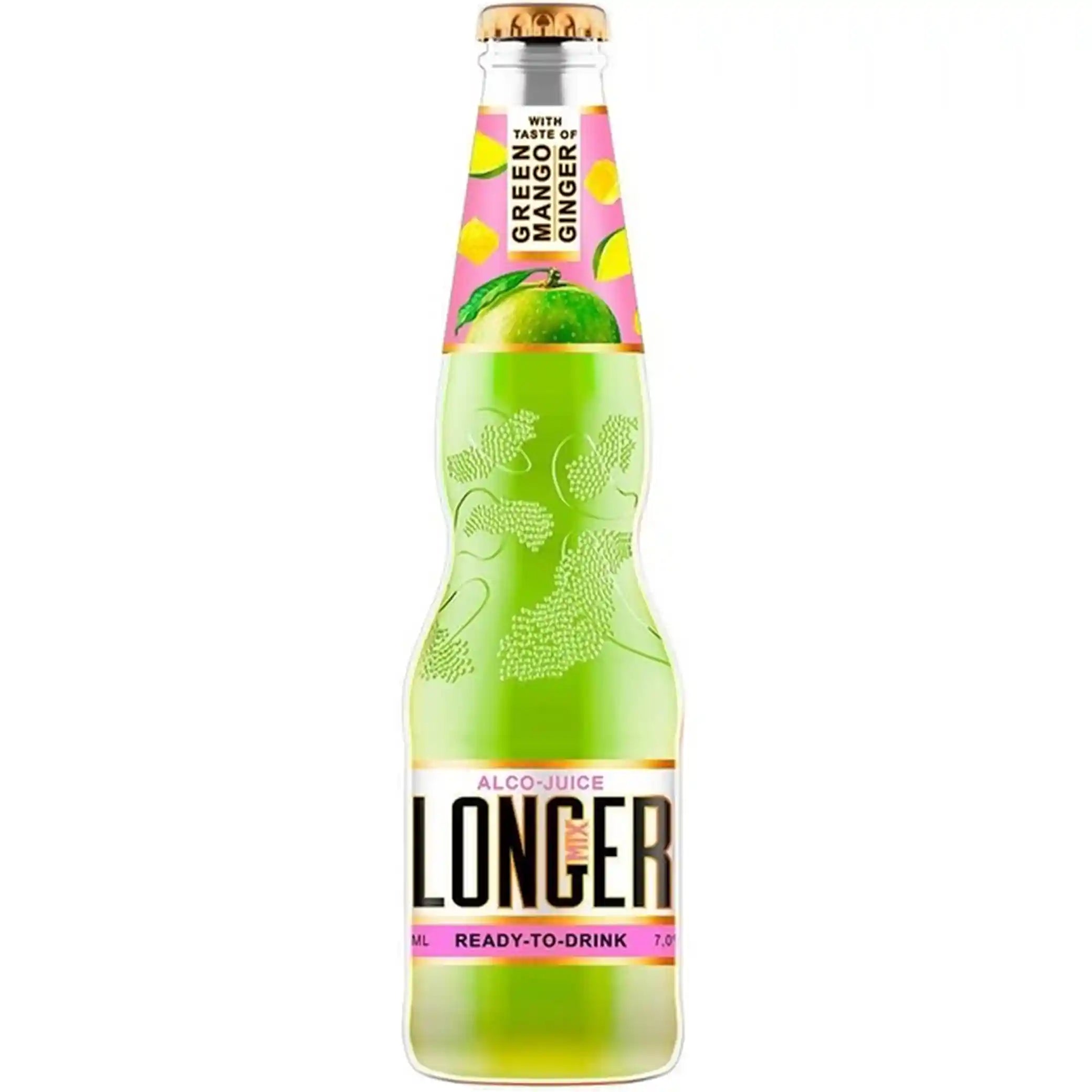 LONGMIXER s příchutí Zeleného manga a Zázvoru, alk. 7%,  sklo, 0,33 L/24ks