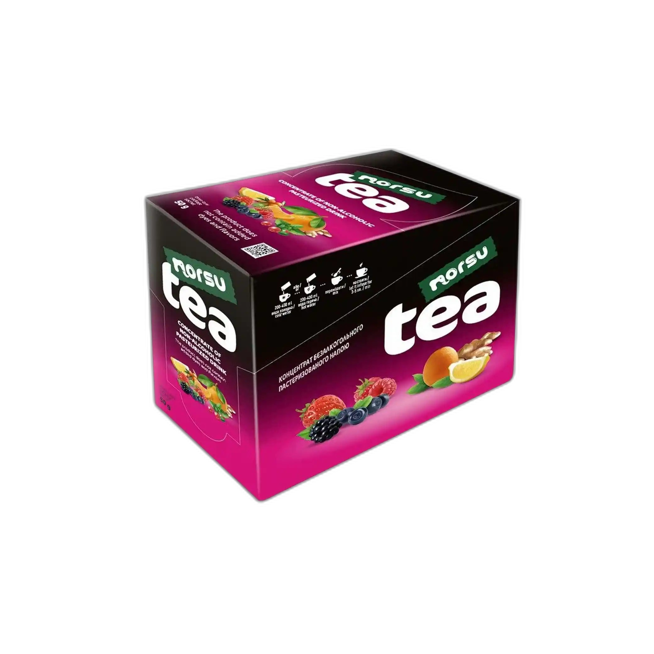 Norsu Koncentrát nápoje „Čaj Zázvor-pomeranč-citron“ 50g/12ks