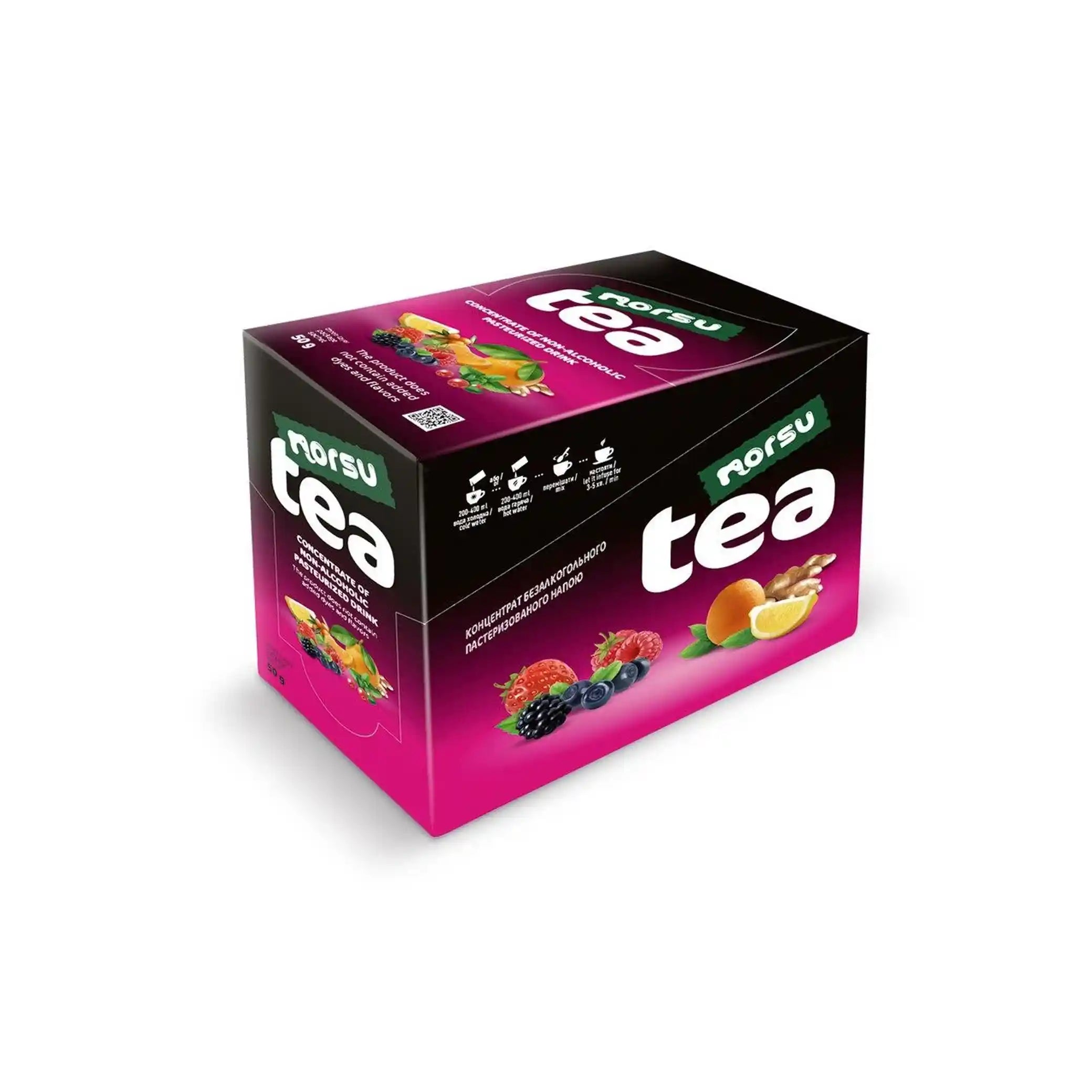 Norsu Koncentrát nápoje „Čaj Zázvor-pomeranč-citron“ 50g/12ks