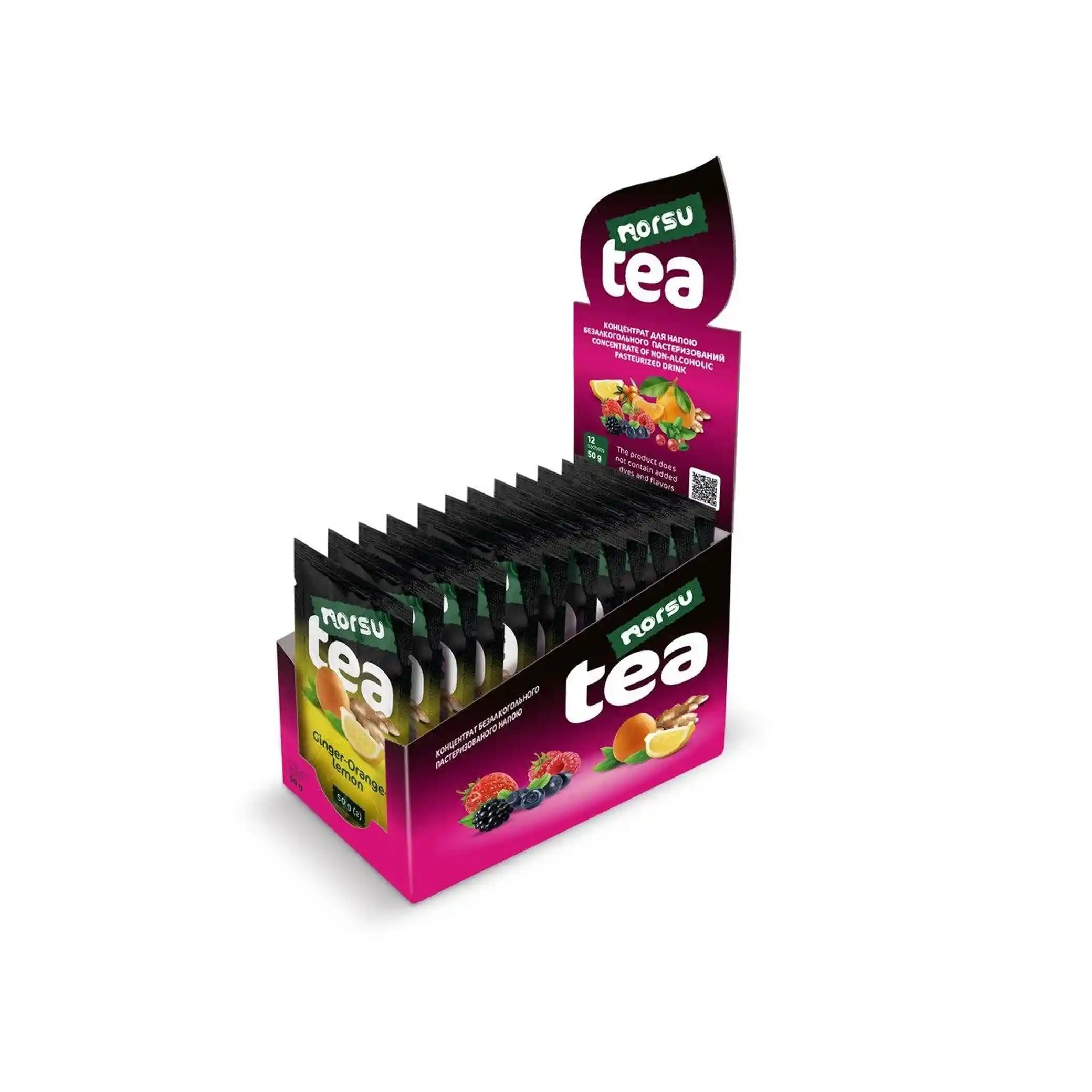 Norsu Koncentrát nápoje „Čaj Brusinka-máta“ 50g/12ks