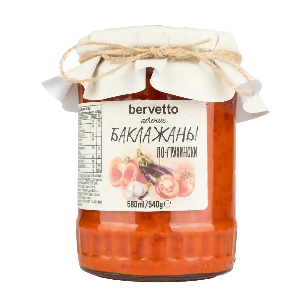 Bervetto "Lilek na gruzínský způsob", 580ml/540g / 12 ks