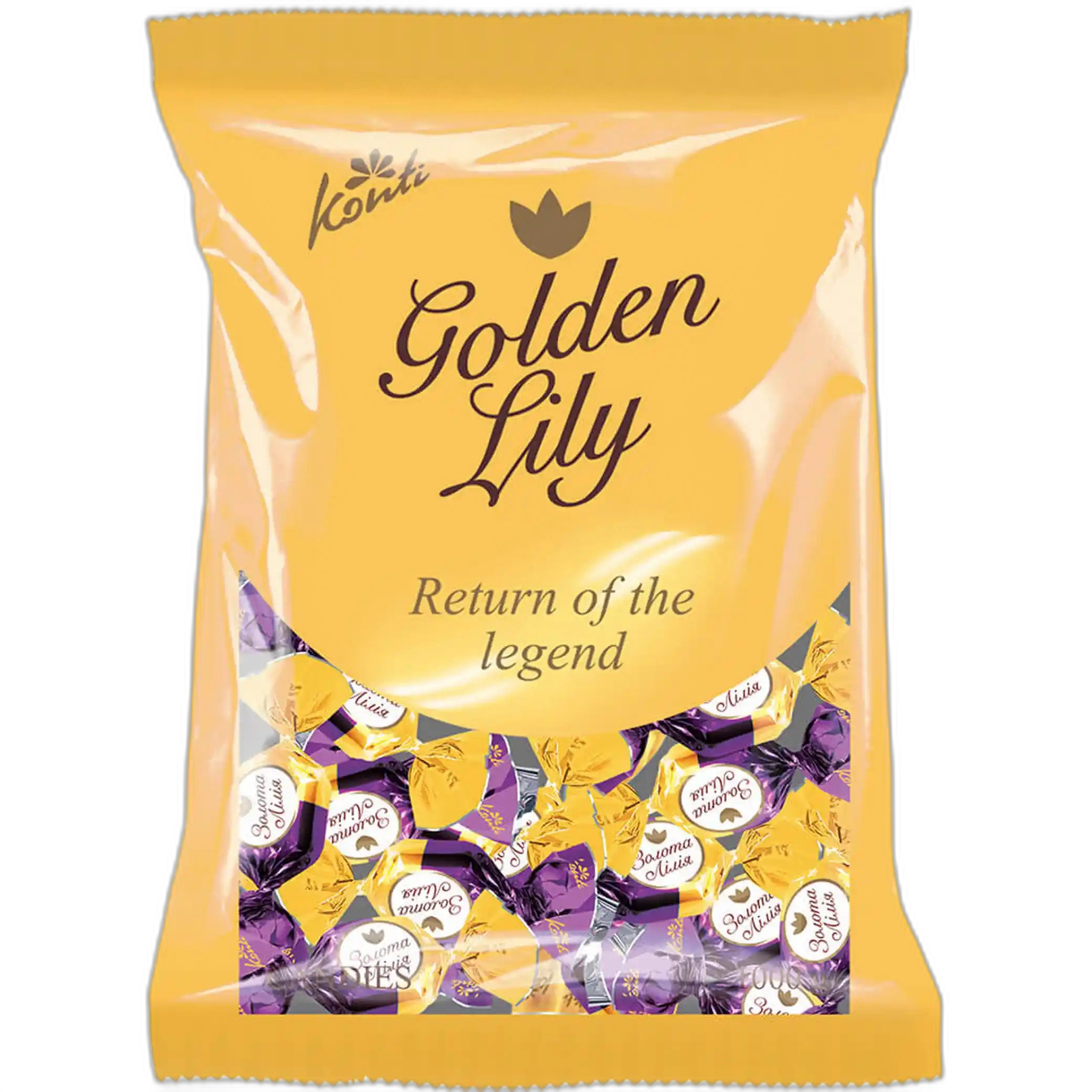 Konti "Golden Lily" karamelové bonbóny „Trûfié“, 1kg/7ks