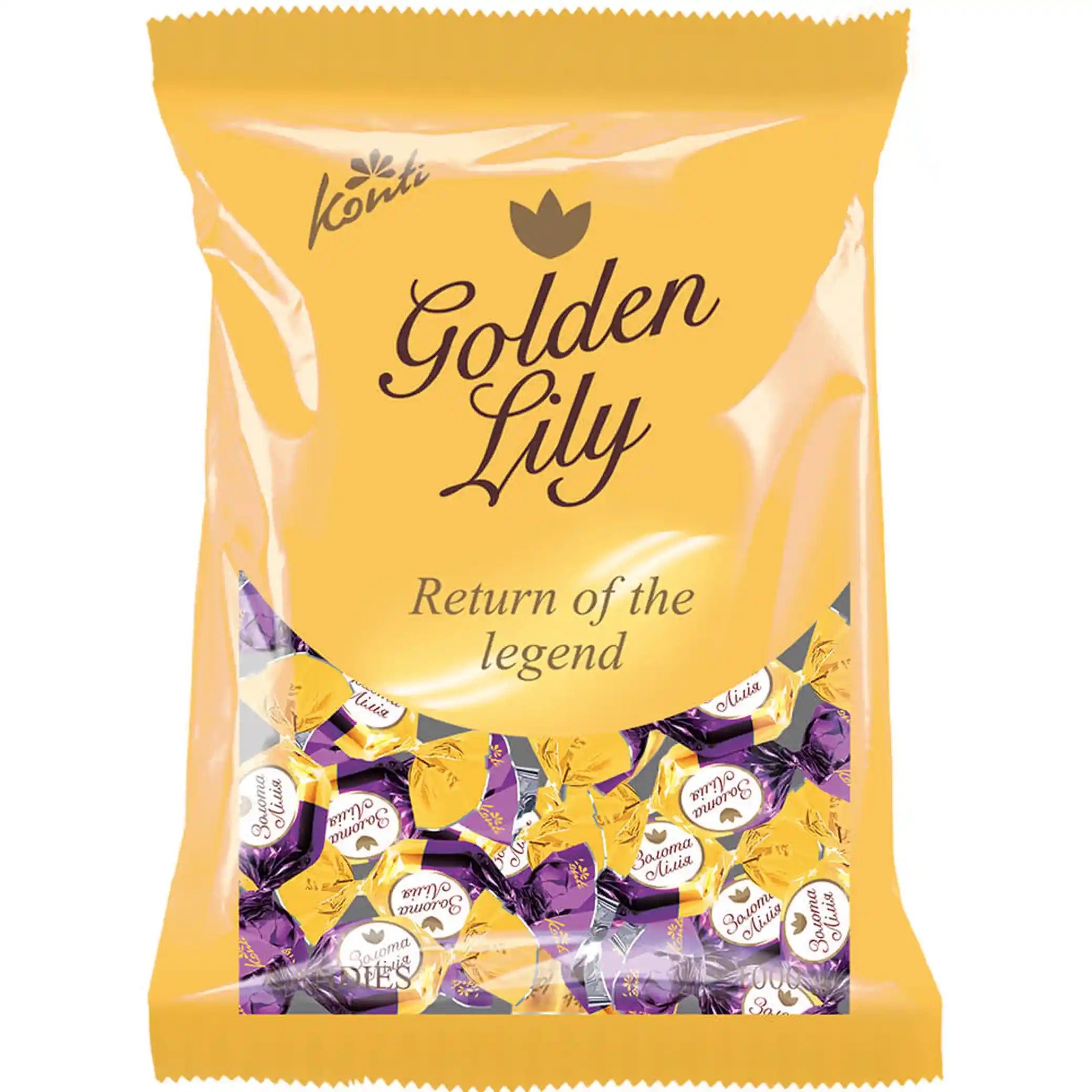 Konti "Golden Lily" karamelové bonbóny „Trûfié“, 1kg/7ks