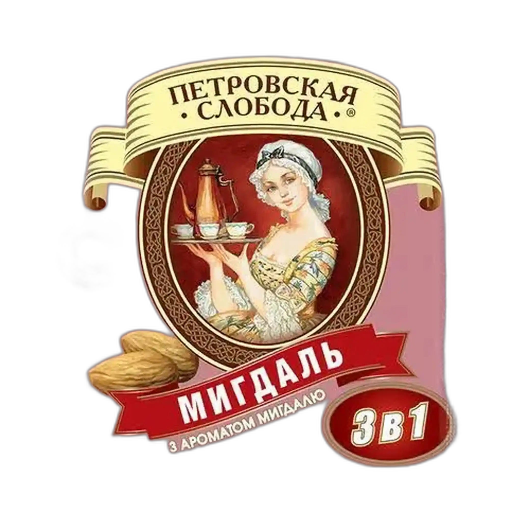 "Petrovskaya Sloboda" Instantní kávový nápoj 3v1 Mandle, 18 g / 25 ks