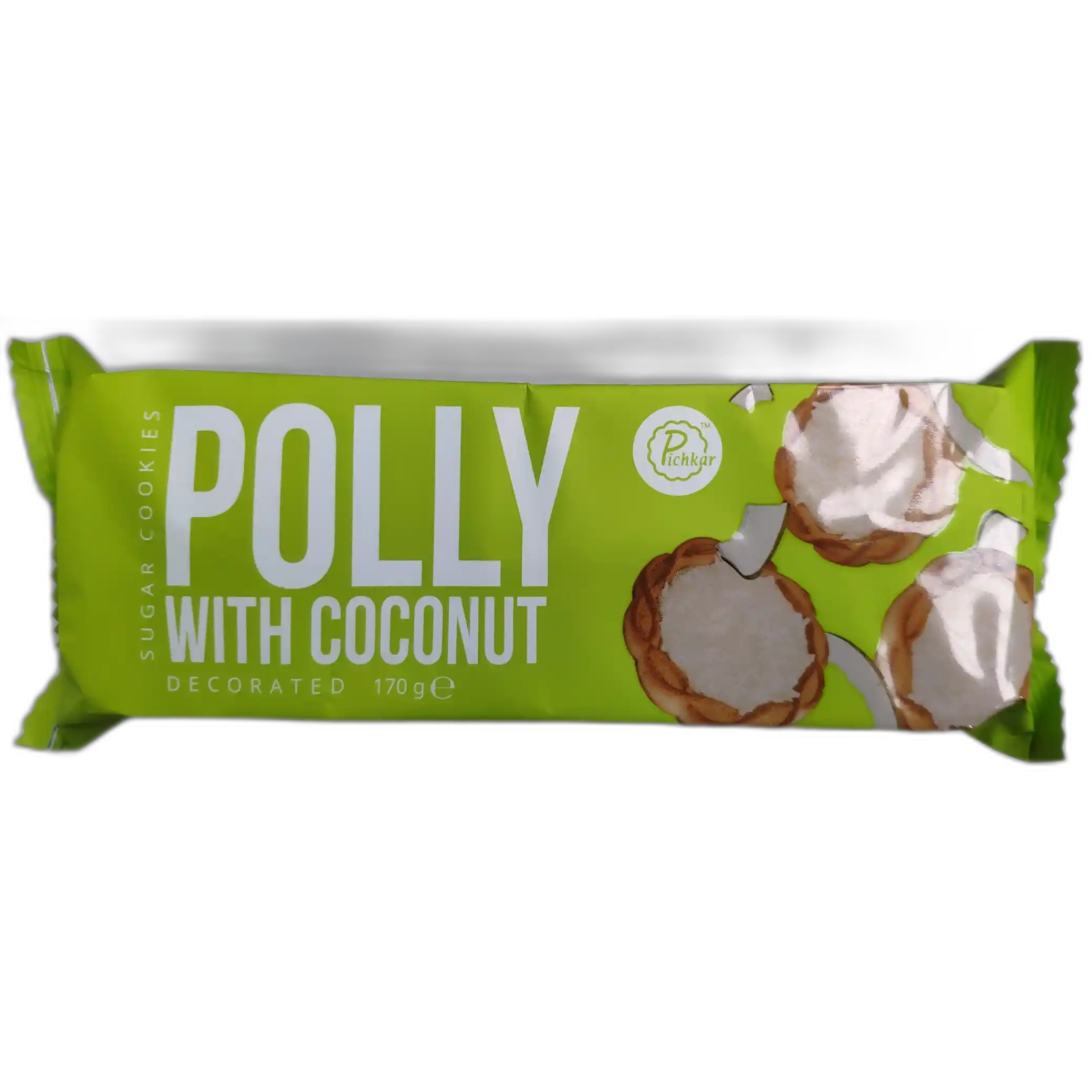 Cukrové sušenky „Polly“ zdobené kokosem, 170 g/30 ks