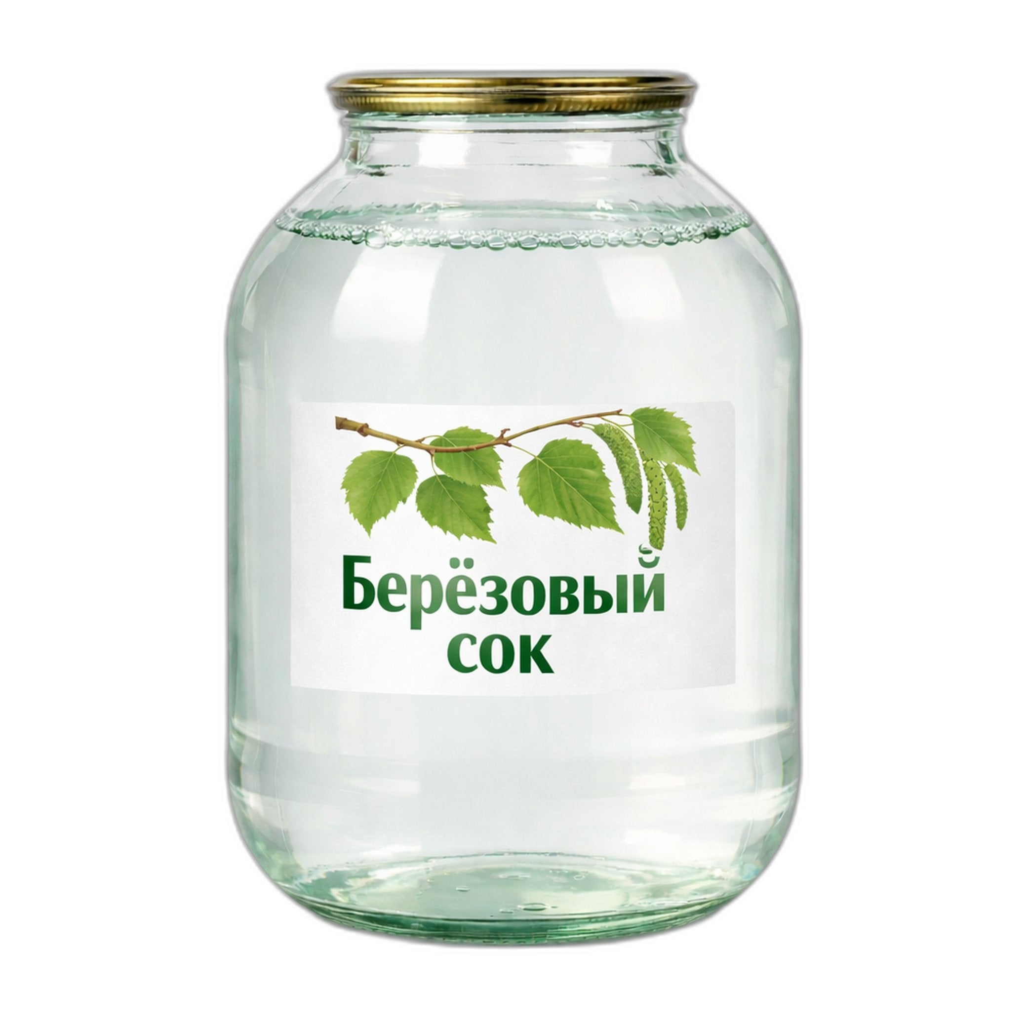 Březová  šťáva s cukrem, sklo, 3l/2ks