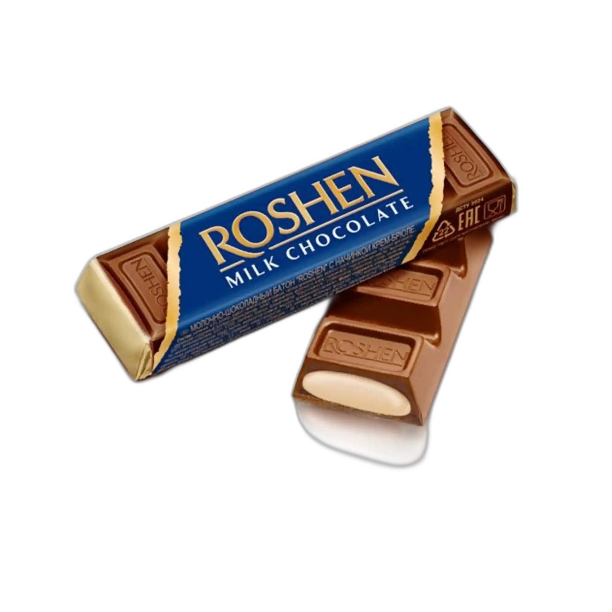 Roshen Čokoládová tyčinka s náplní creme brulee, 43g / 30ks