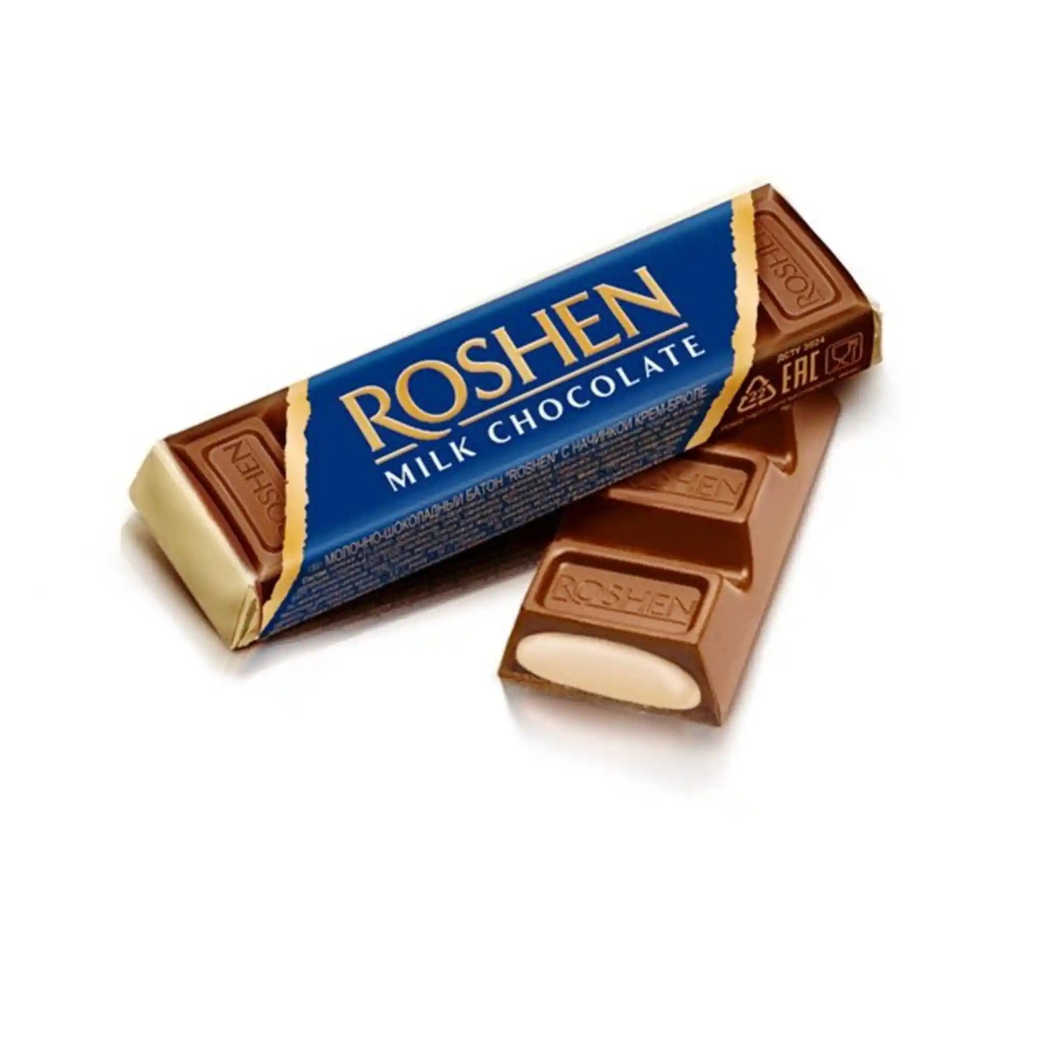 Roshen Čokoládová tyčinka s náplní creme brulee, 43g / 30ks