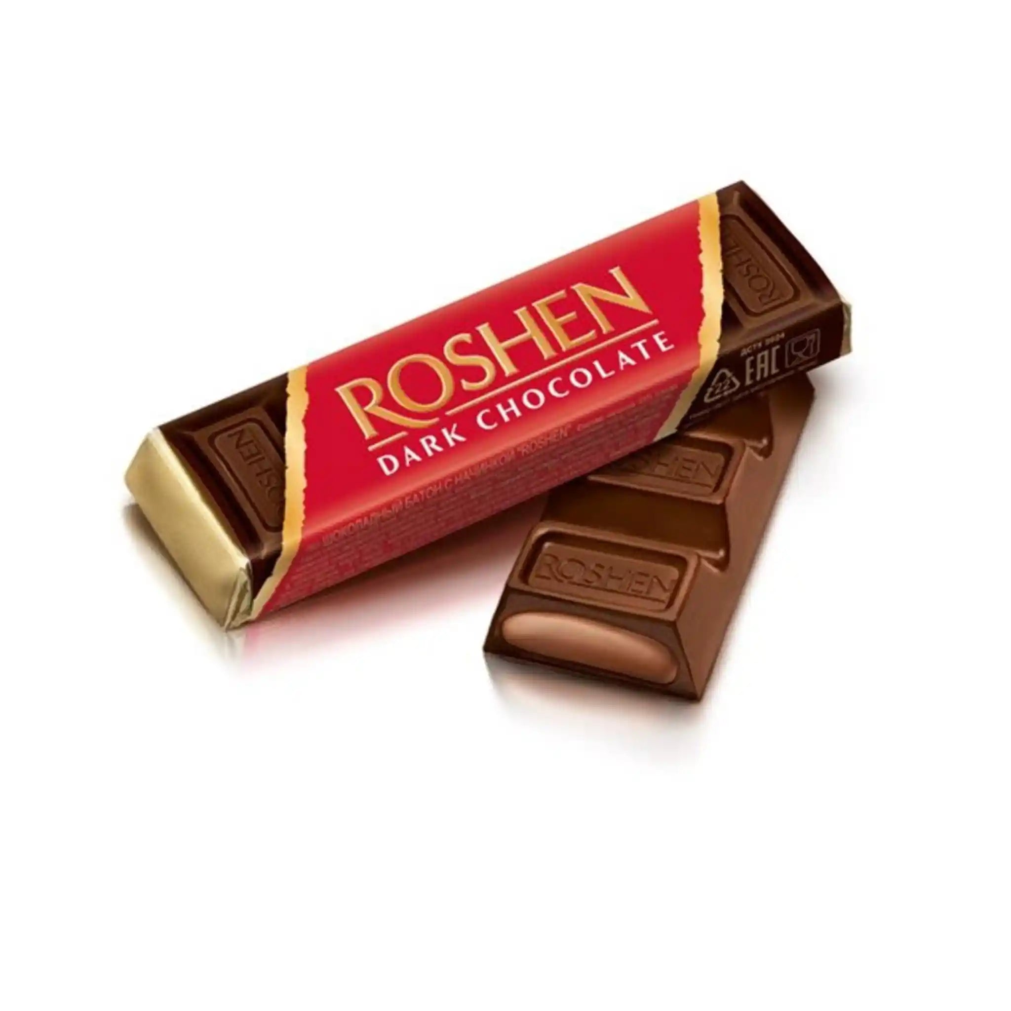 Roshen Čokoládová tyčinka s čokoládovou náplní, 43g / 30ks