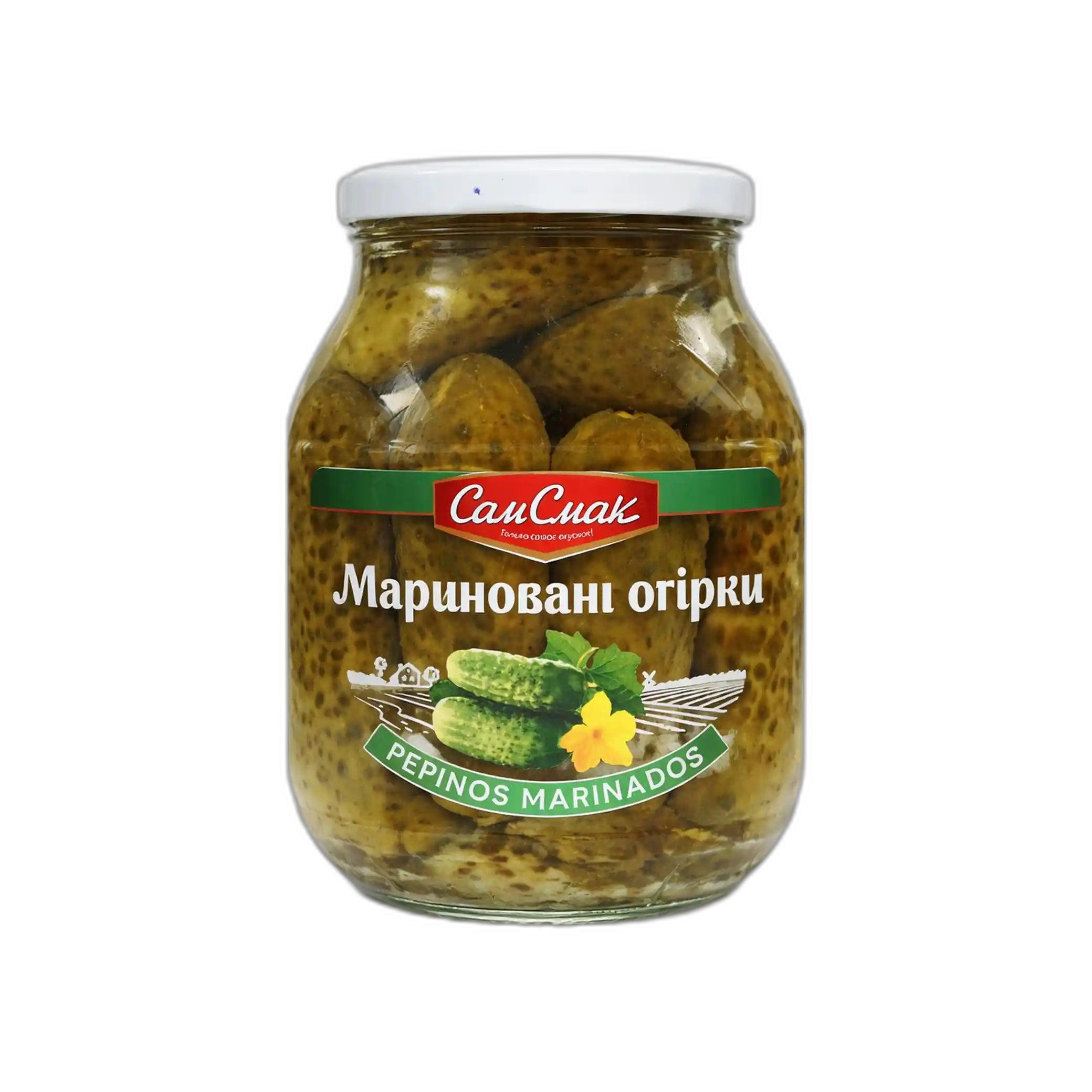 TM Sam Smak Marinované okurky, 840g/8ks