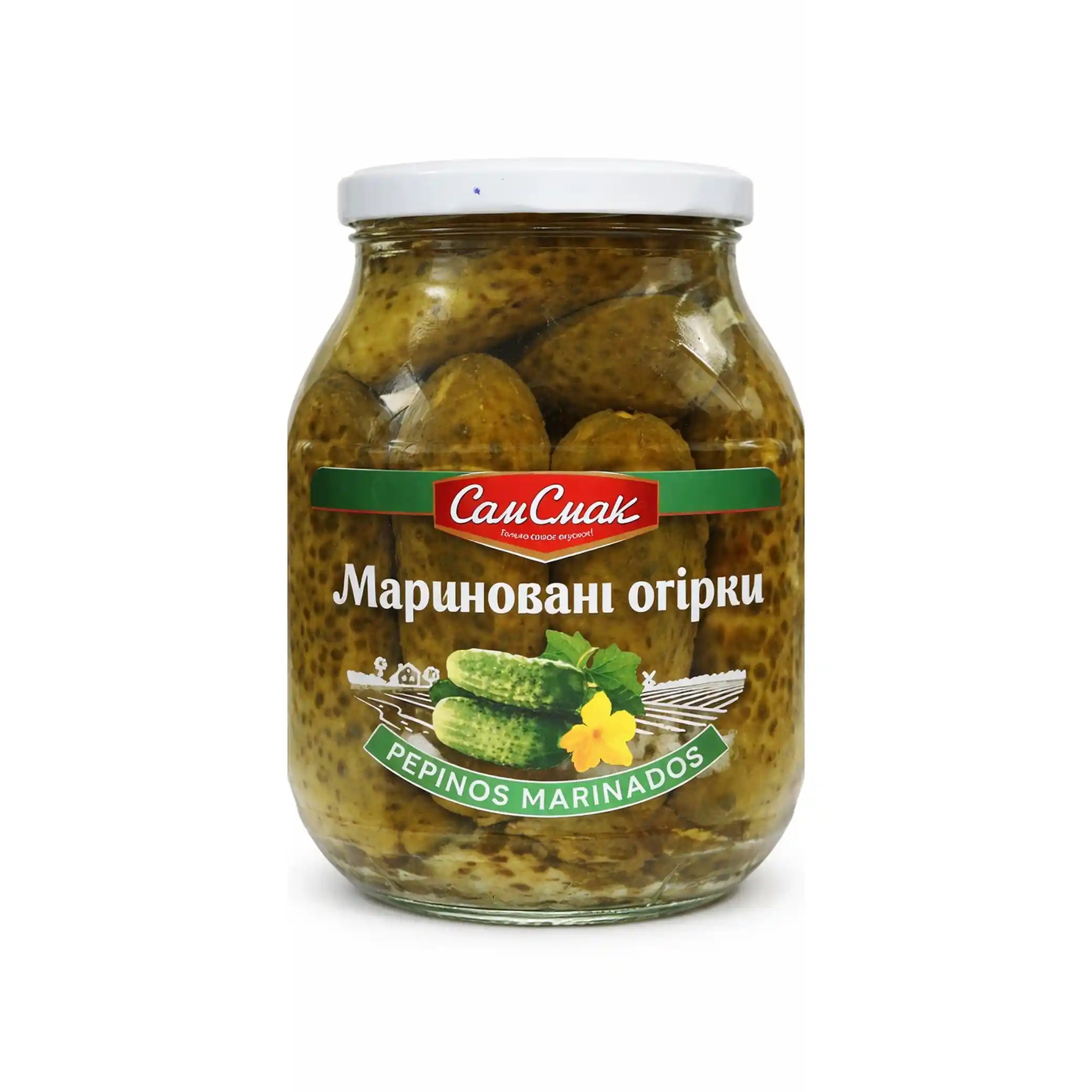 TM Sam Smak Marinované okurky, 840g/8ks
