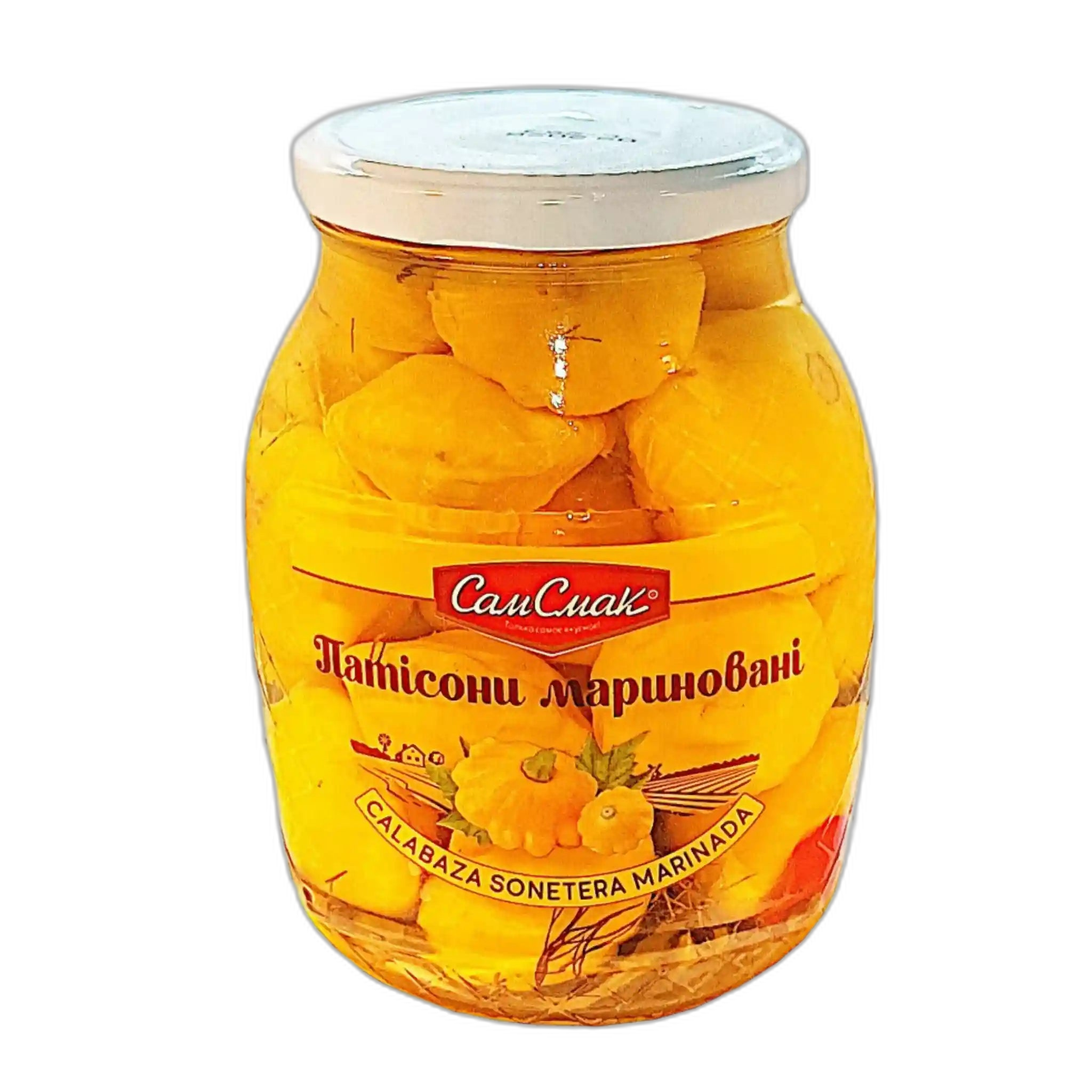 TM Sam Smak Marinované patisony, 840g/8ks