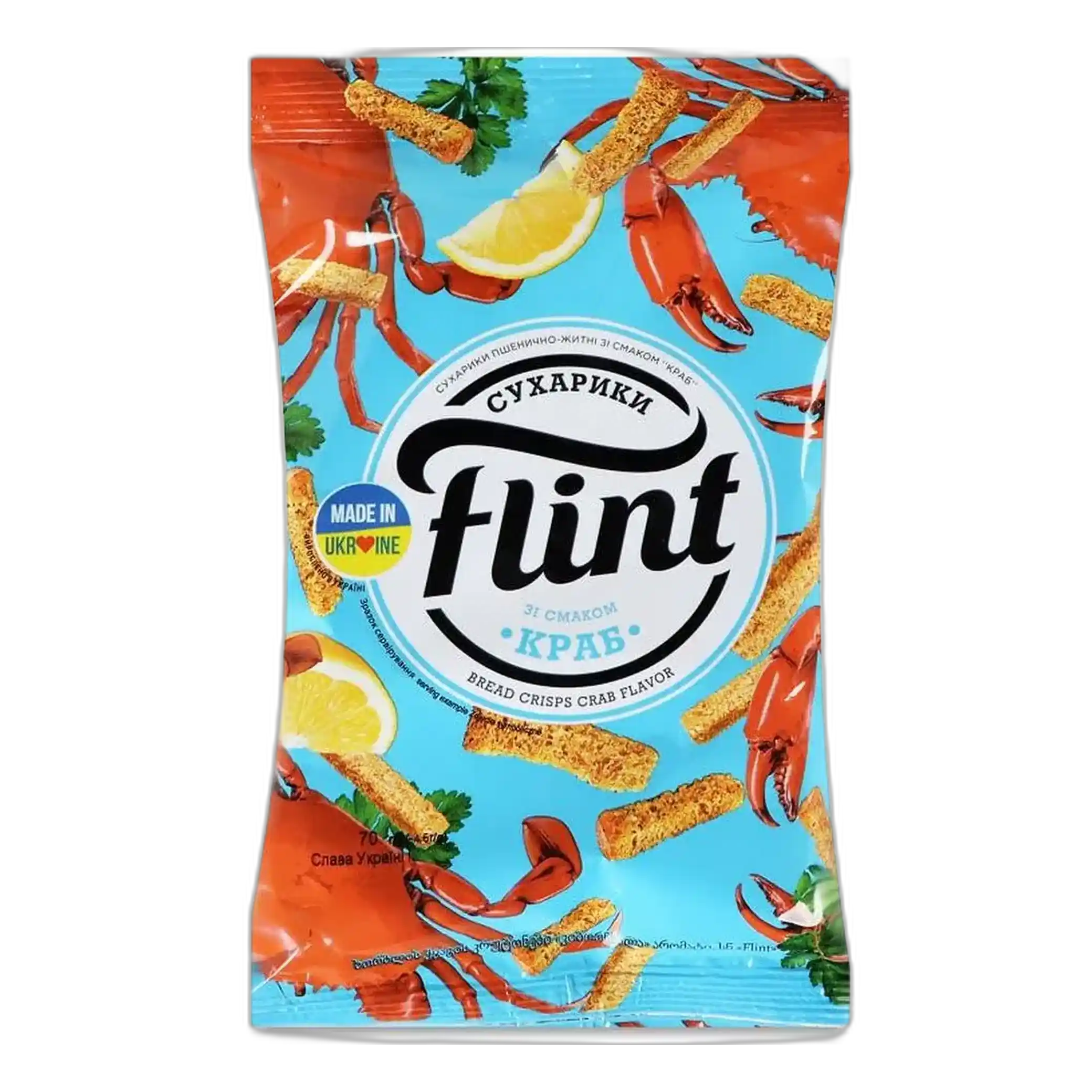 Flint Suchariky s příchutí kraba, 70g /22 ks
