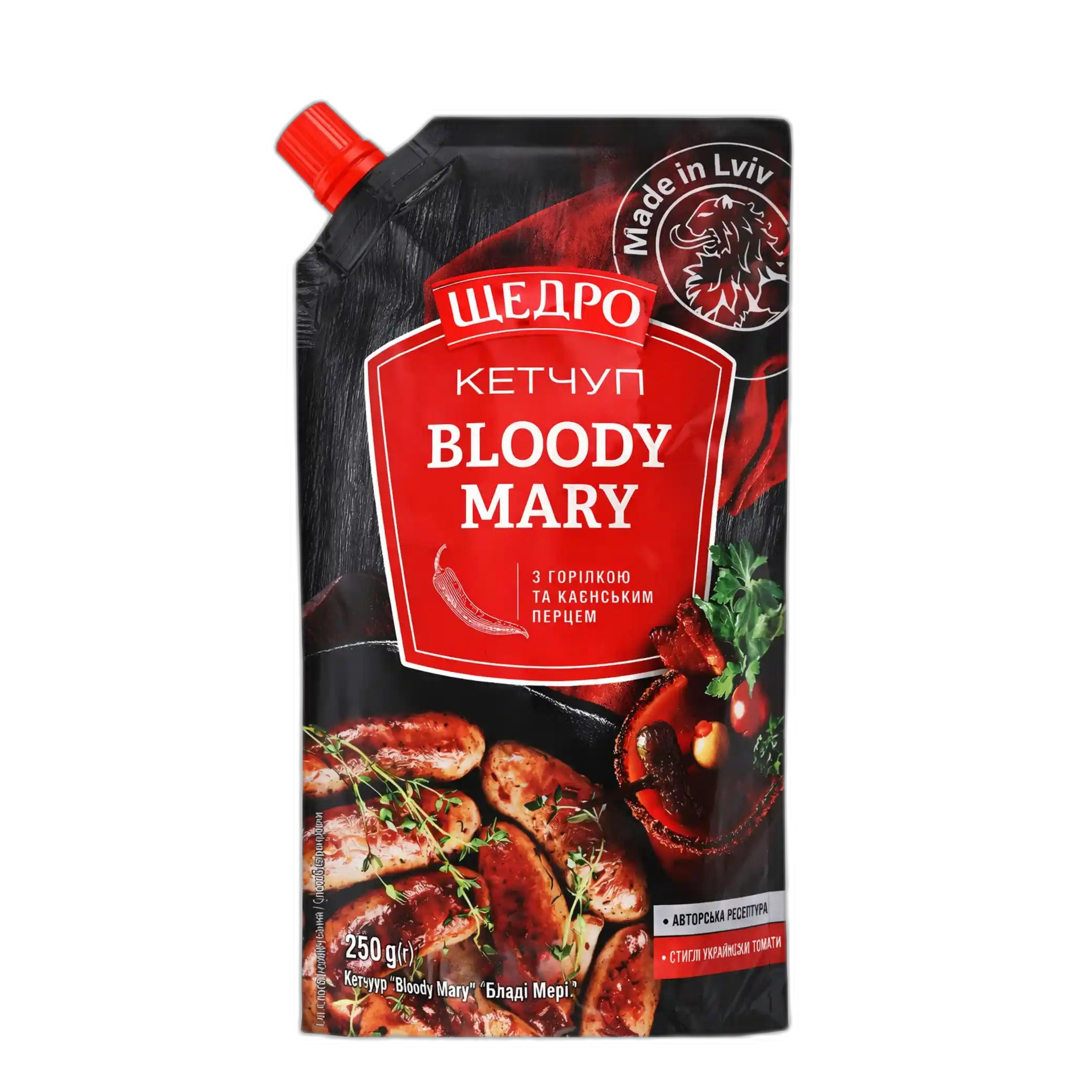 Schedro Kečup „Bloody Mary“, 250g/18ks