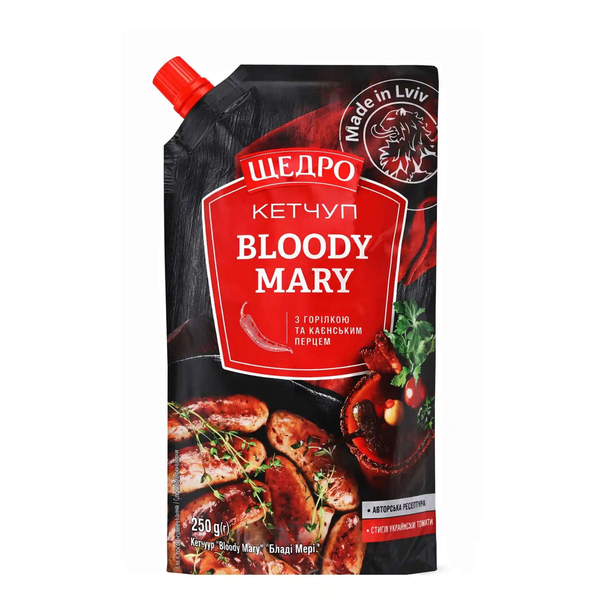 Schedro Kečup „Bloody Mary“, 250g/18ks