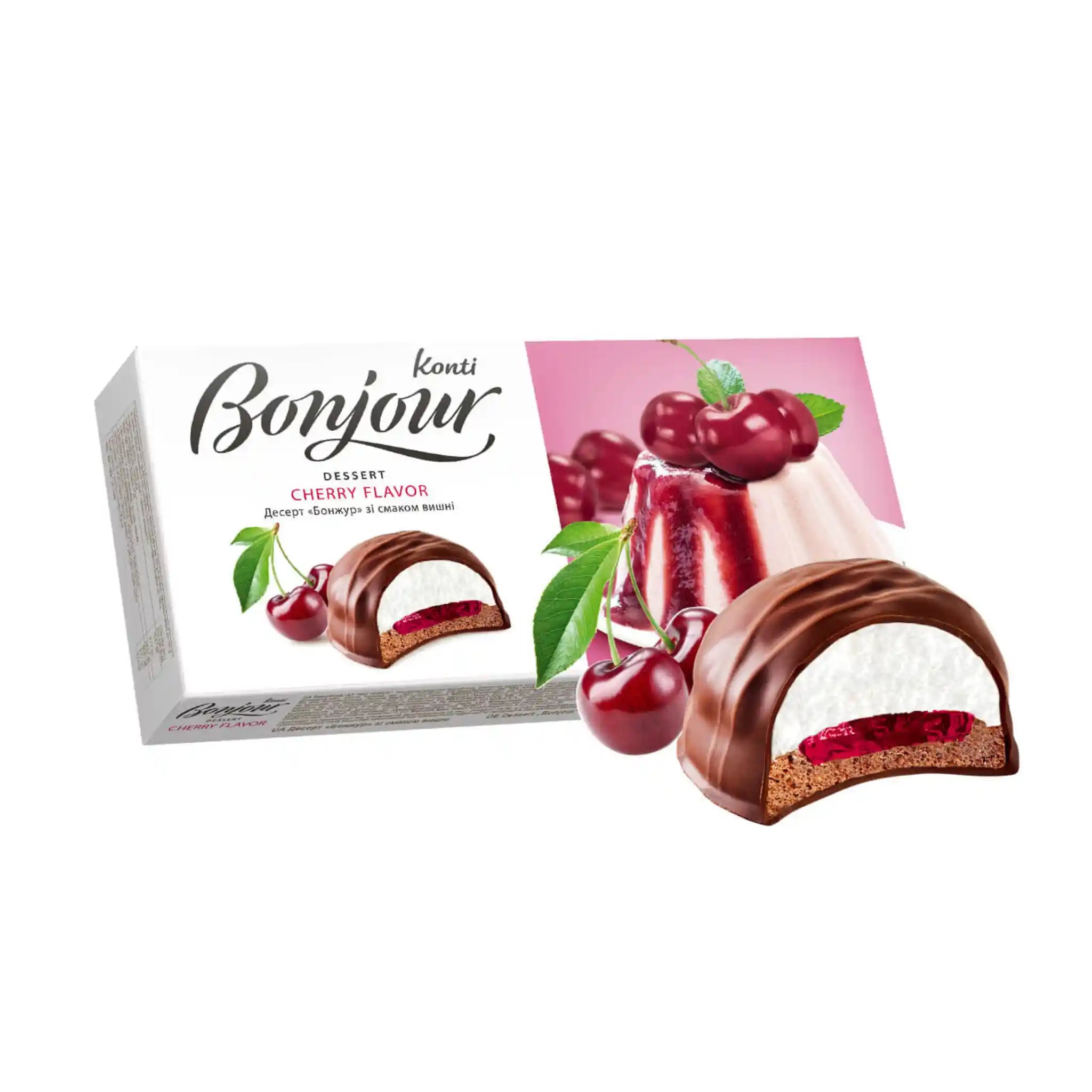 Konti  "Bonjour" dezert suflé s příchutí višní, 232g/9ks