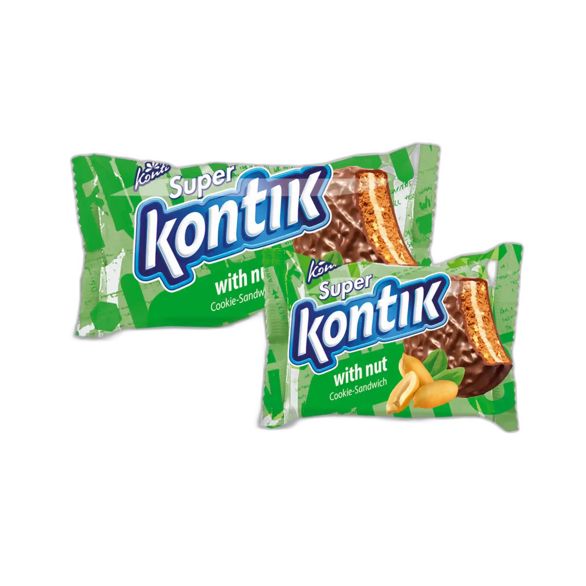 Konti "Super Kontik" sušenky-sendvič s ořechy, 90g/36ks