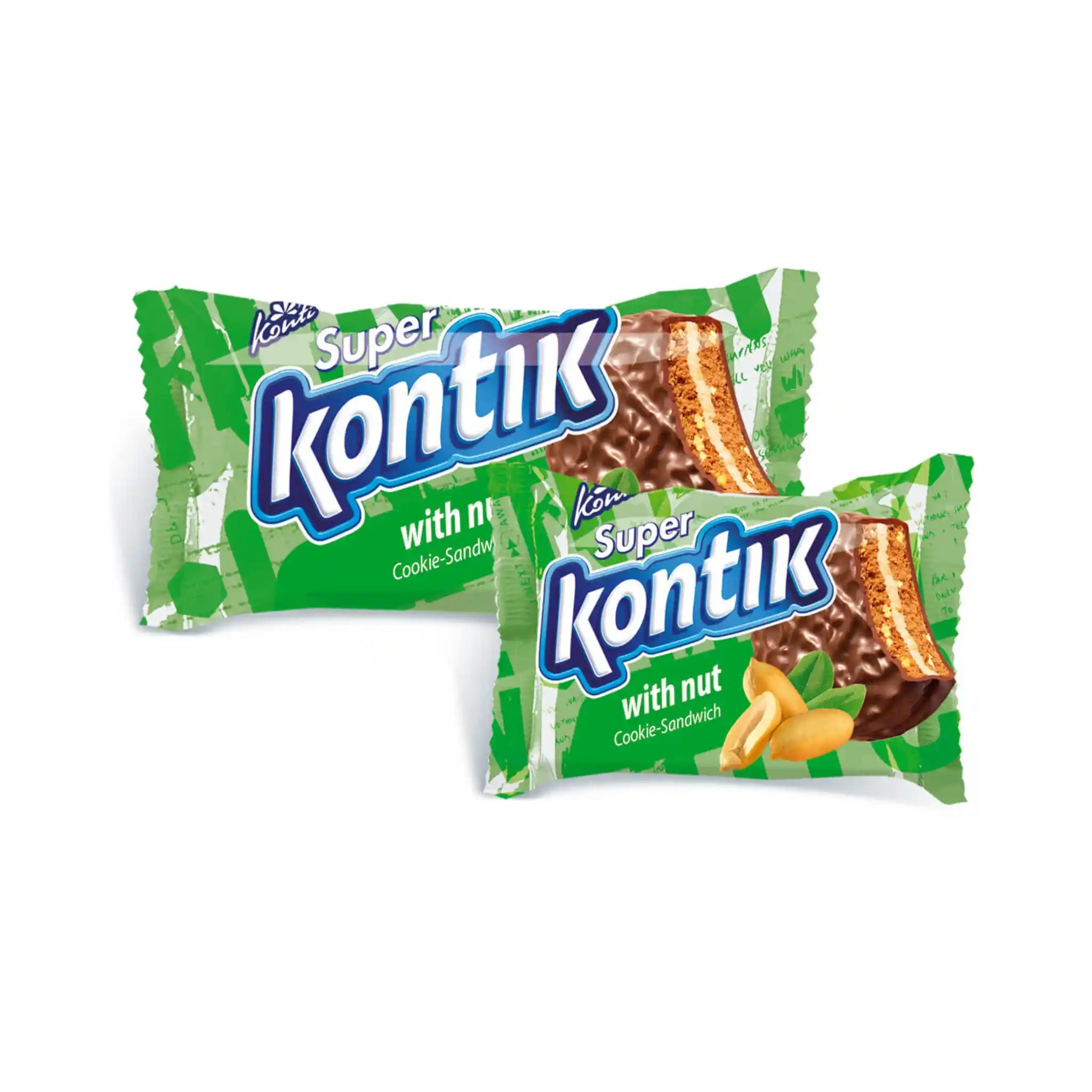 Konti "Super Kontik" sušenky-sendvič s ořechy, 90g/36ks