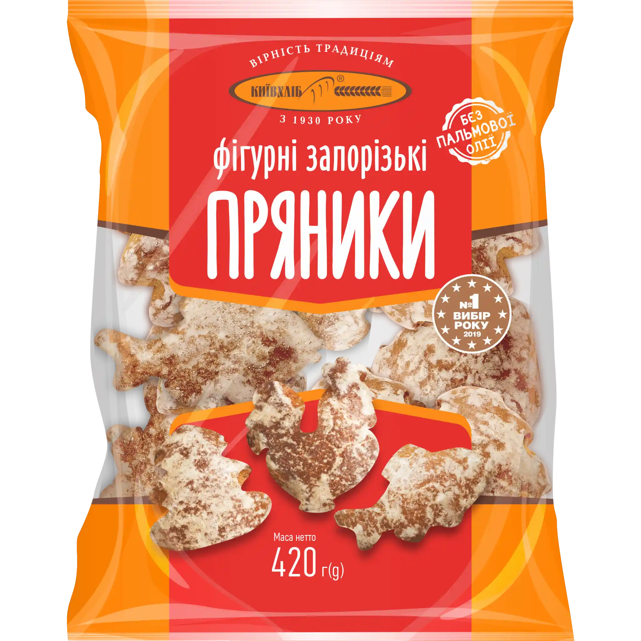 KievChlib Perníky "Zaporizhski figurni", 420g /10ks