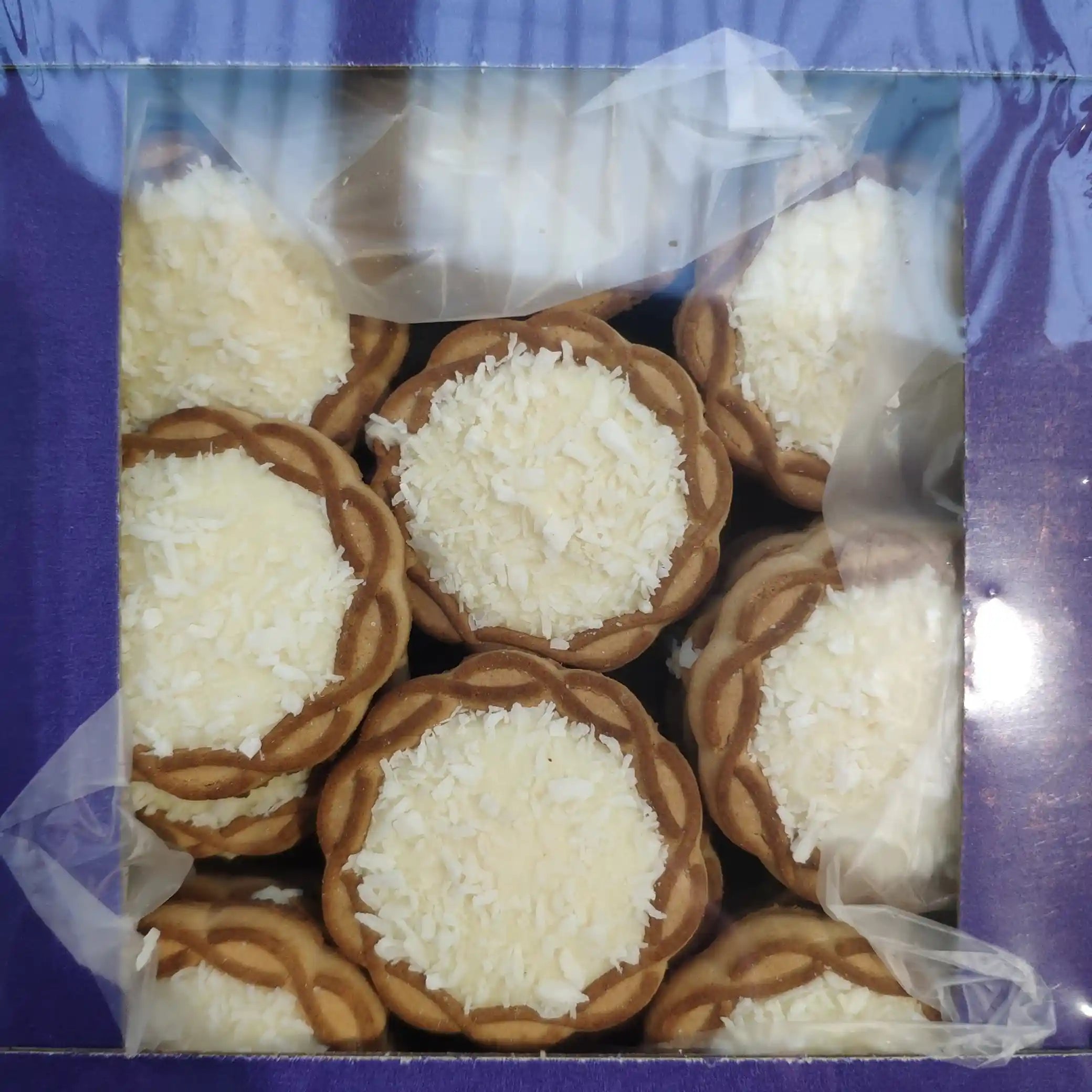 Cukrové sušenky „Polly“ zdobené kokosem, 450g