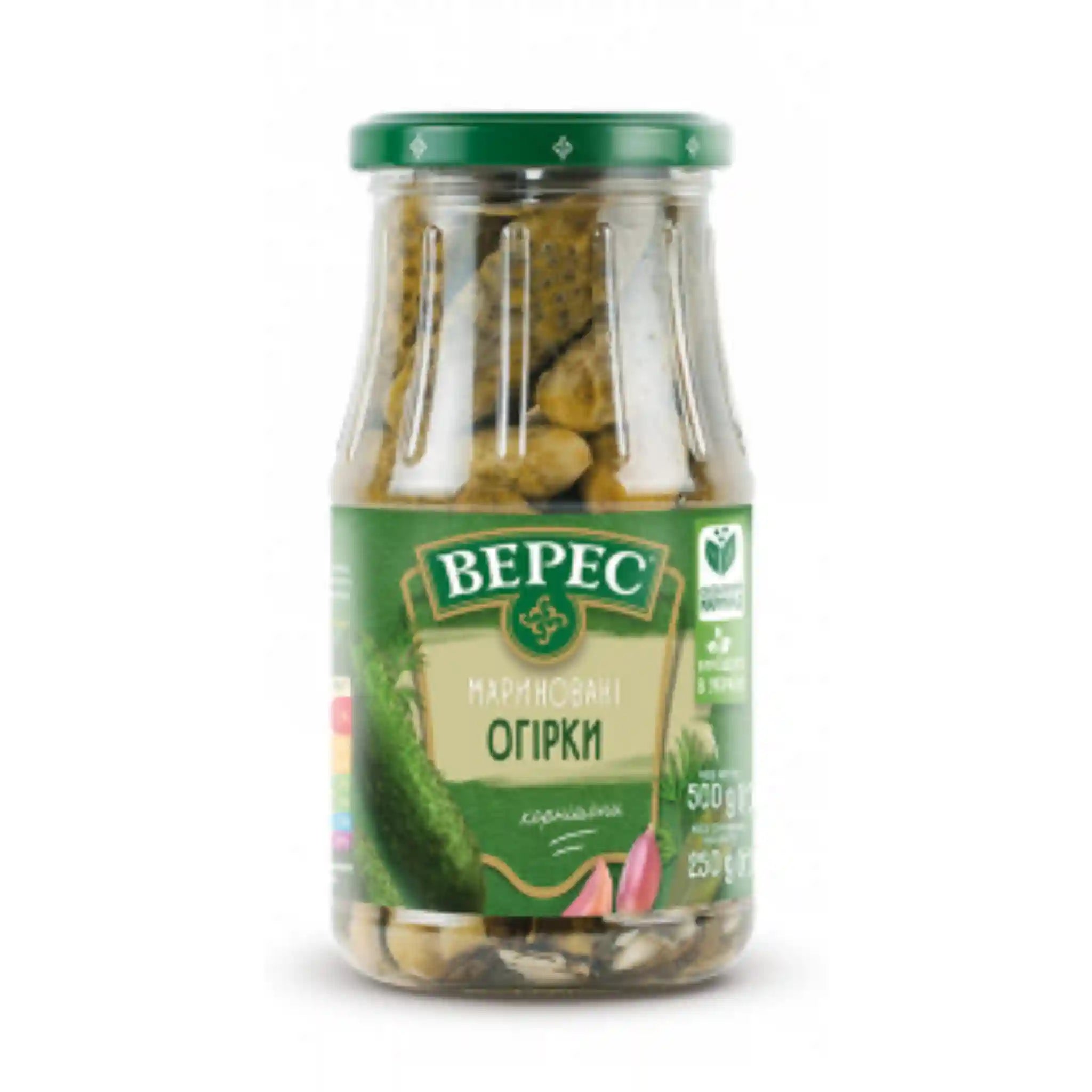 TM Veres Marinované kornišoni, 500g/12 ks