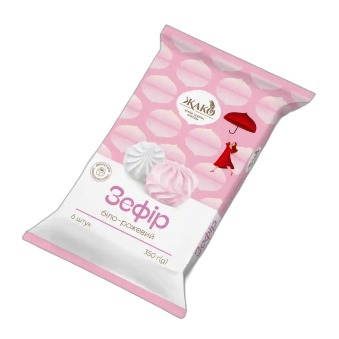 Žako Zefír Bílo-růžový, 350g/10ks