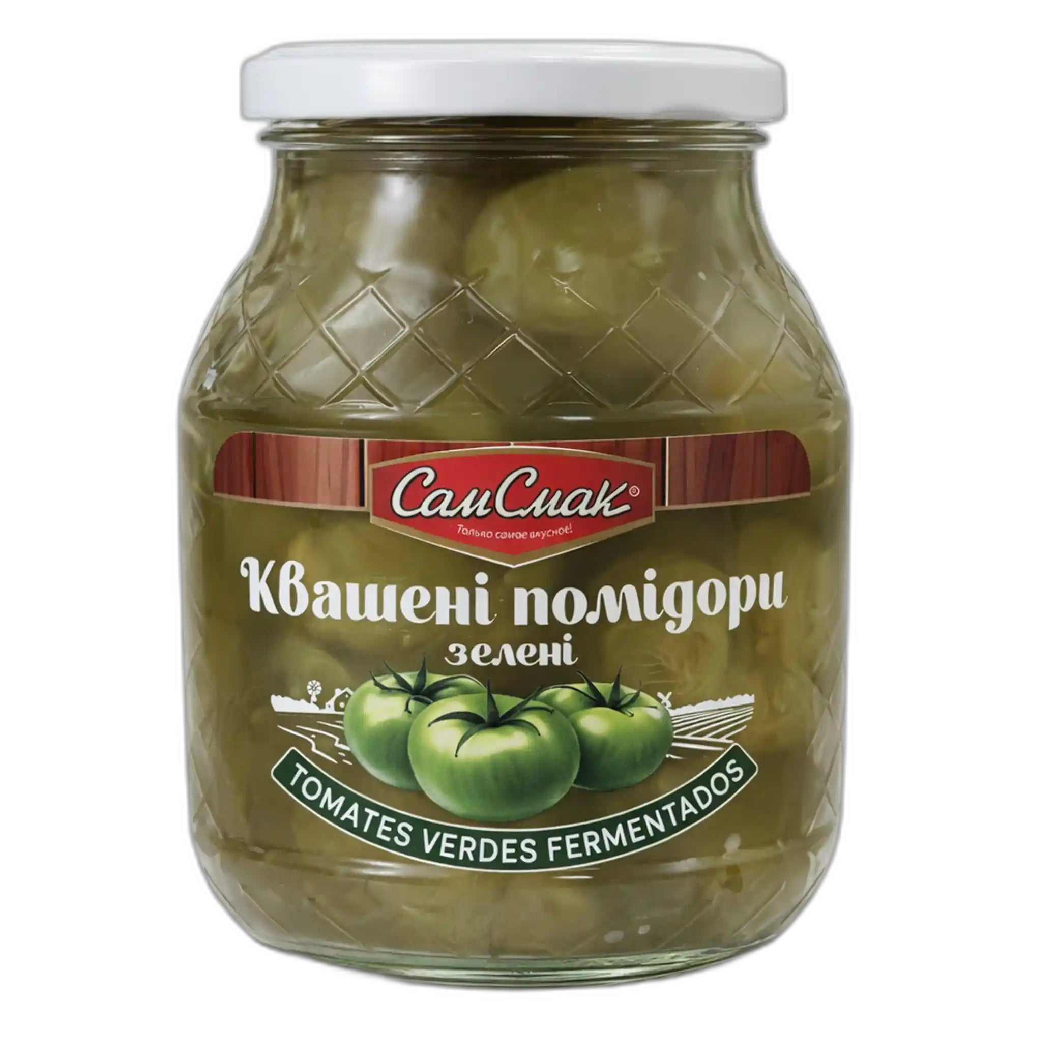TM Sam Smak Kysaná zelená rajčata, 840g/8ks