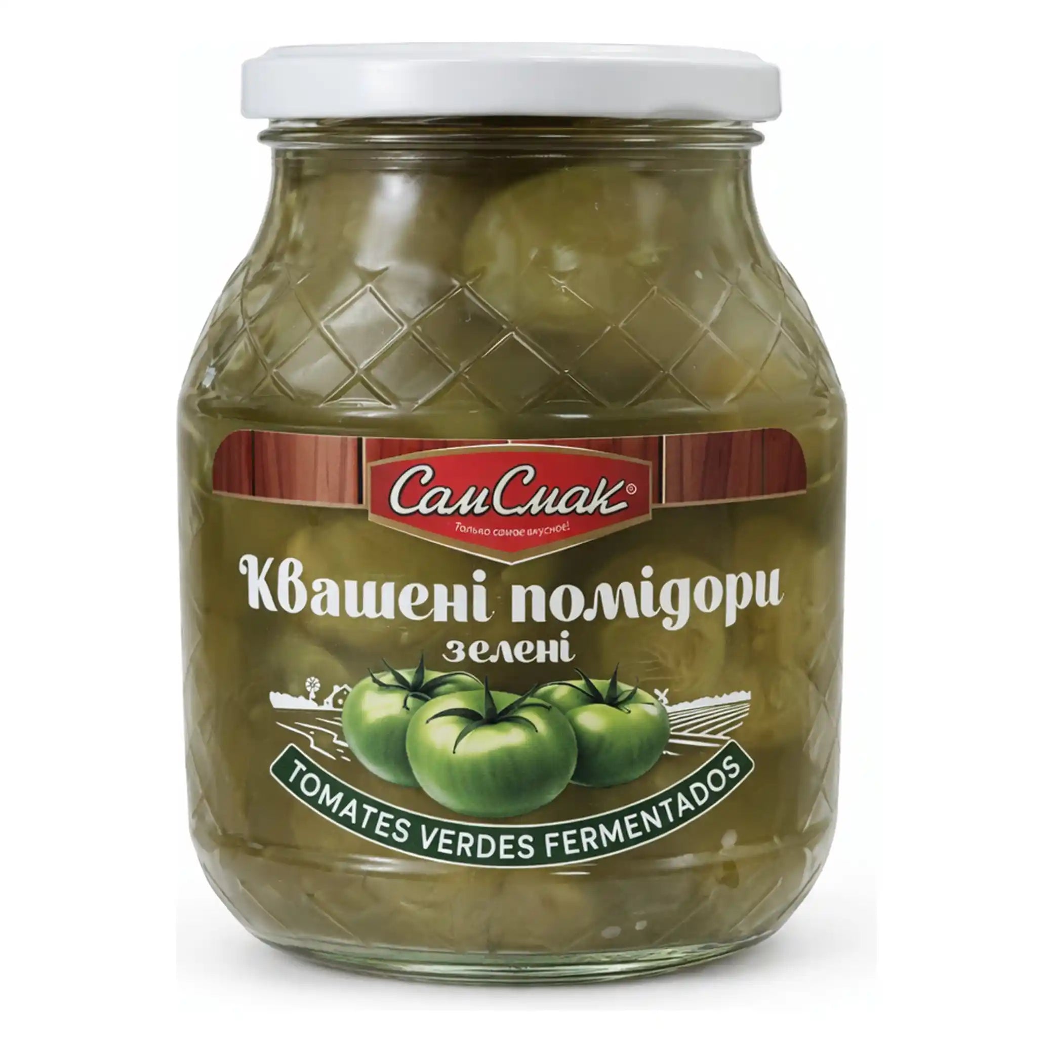 TM Sam Smak Kysaná zelená rajčata, 840g/8ks