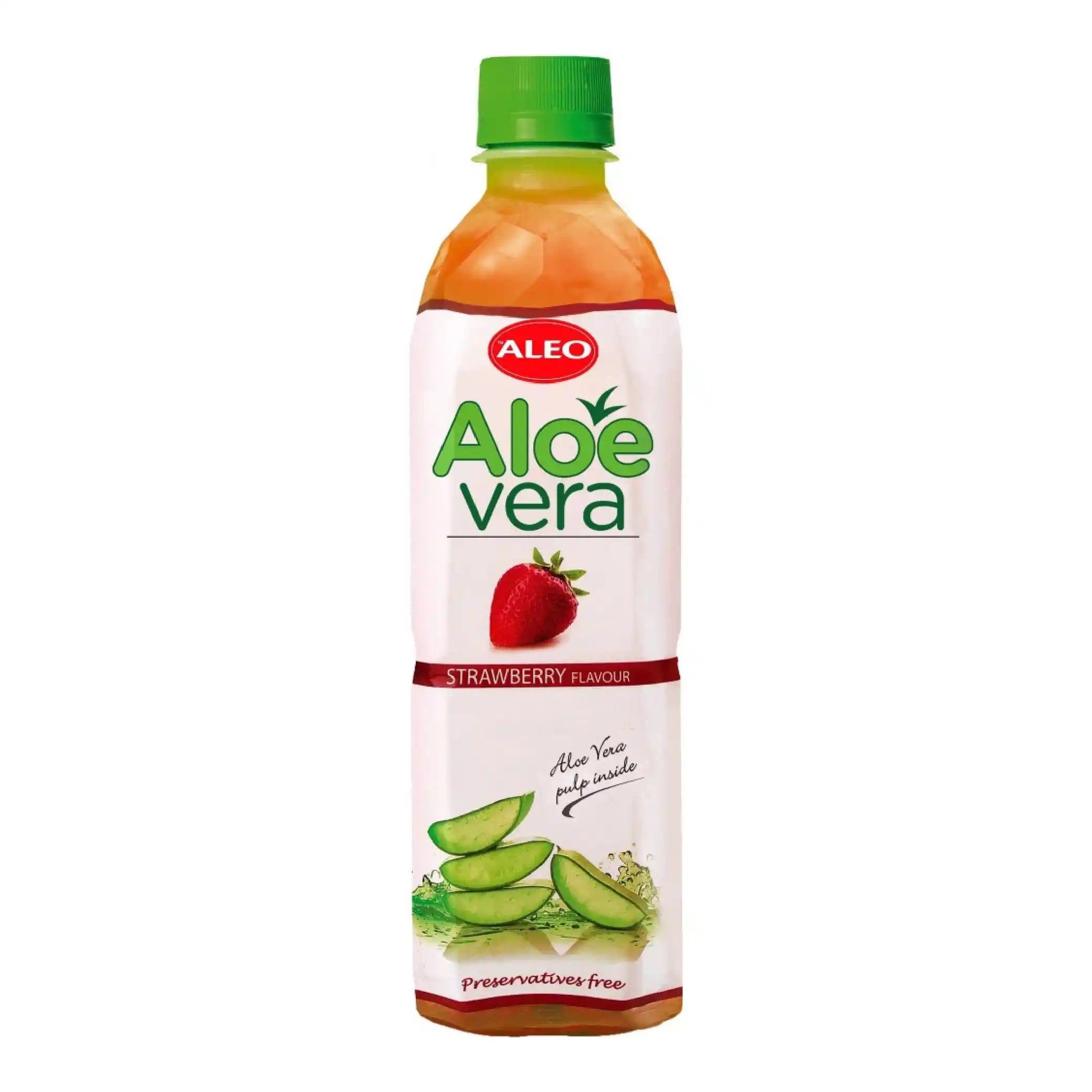 Nápoj z aloe vera ALEO, jahoda, 0,5 l/24ks