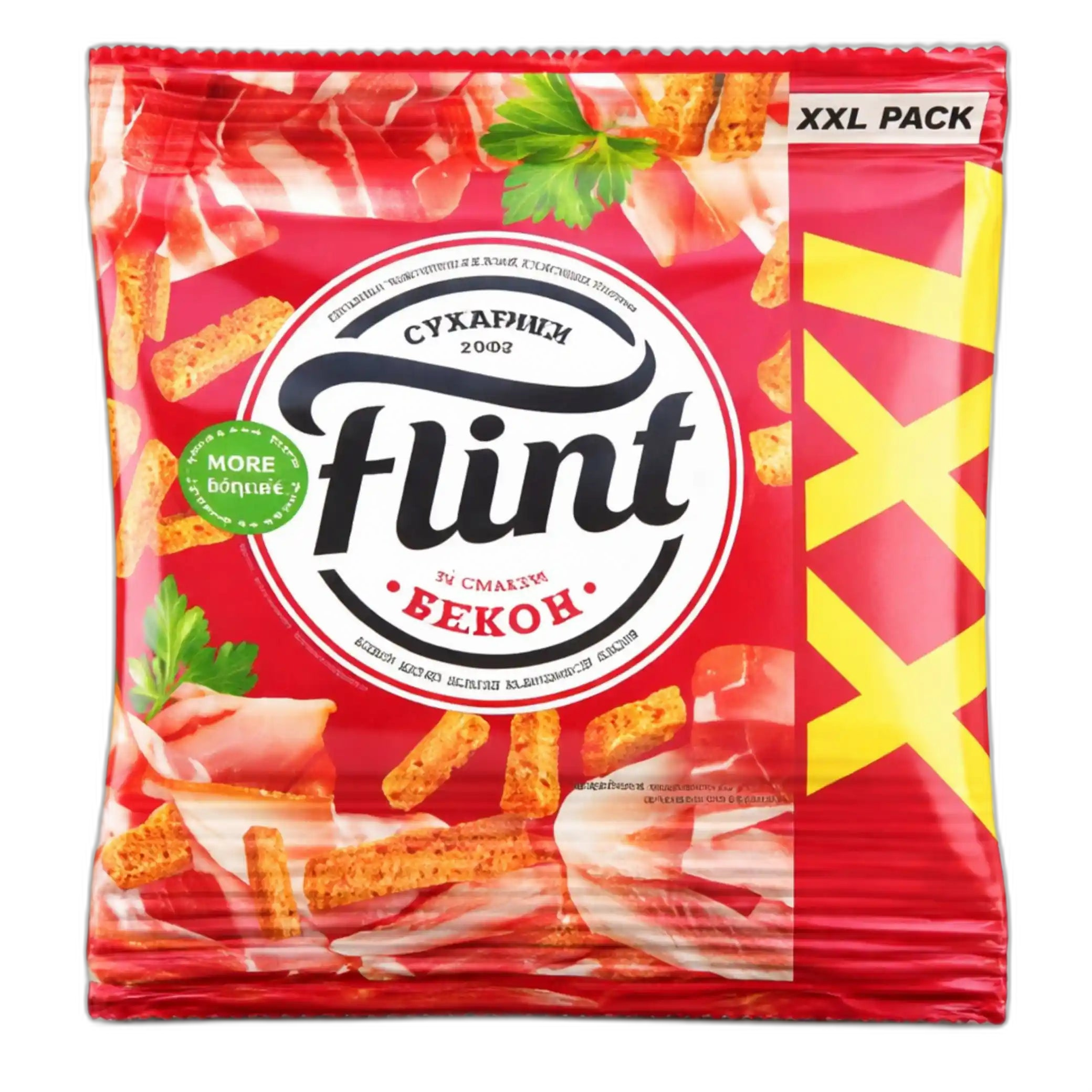 Flint Suchariky s příchutí anglické slaniny (bekon), 150g /32 ks