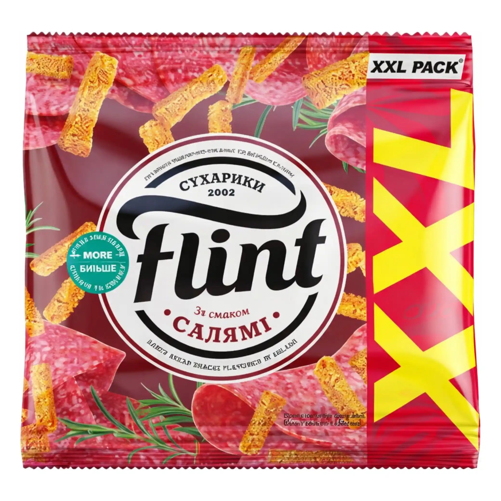 Flint Suchariky s příchutí salamu, 150g /32 ks