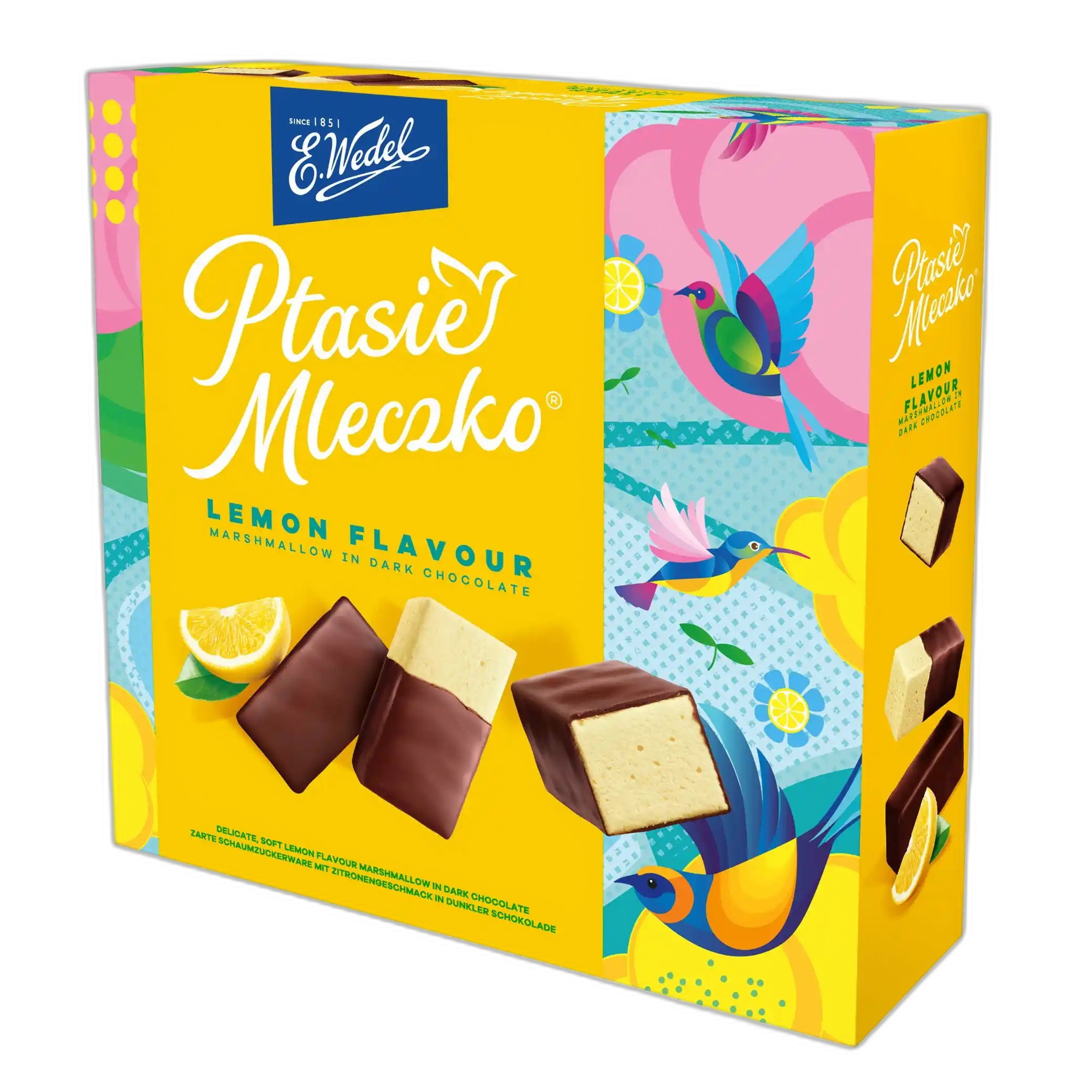 WEDEL "Ptačí mléko" s příchutí citronu v čokoládě 340g /18 ks