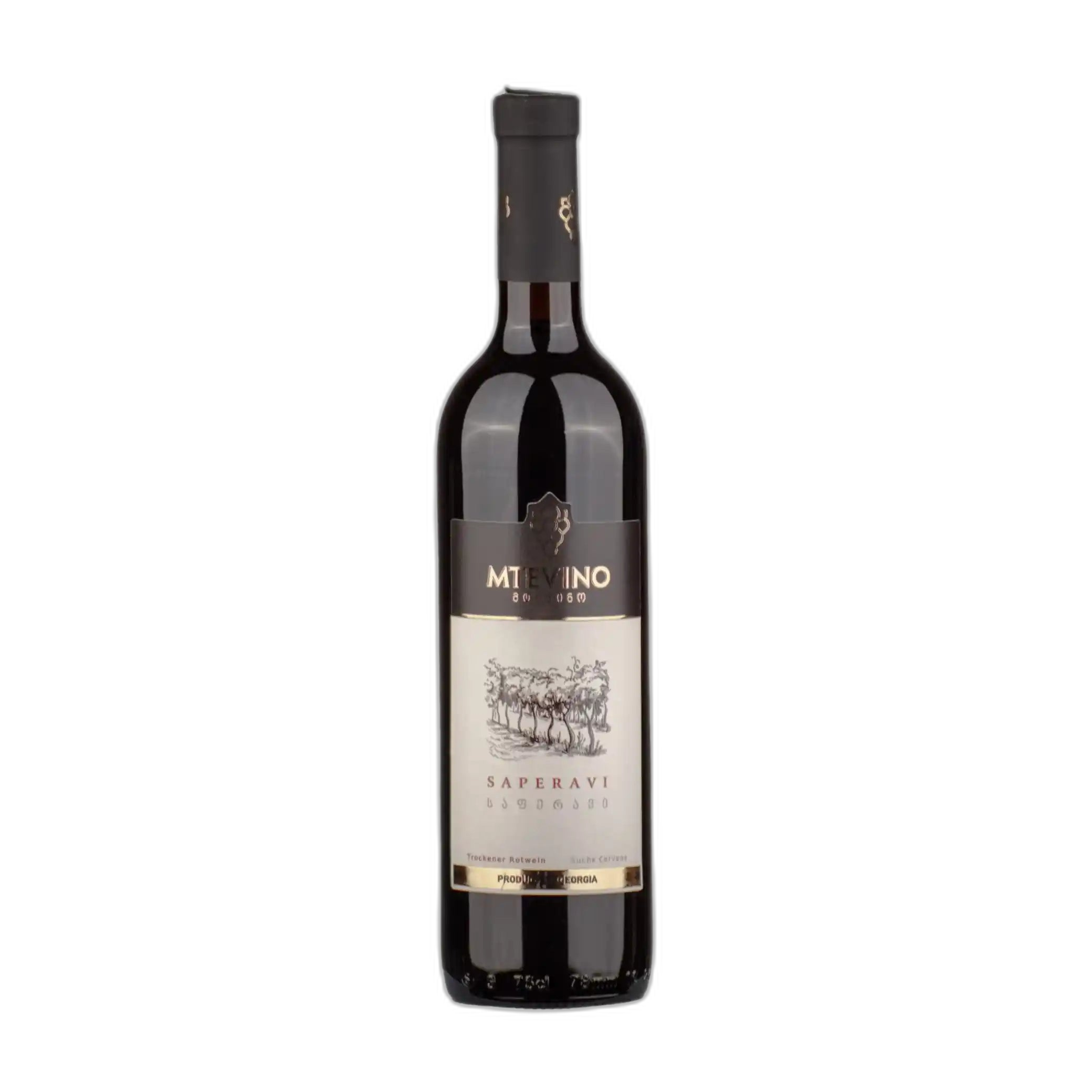 MTEVINO Červené suché víno Saperavi, alc. 13%, 750 ml
