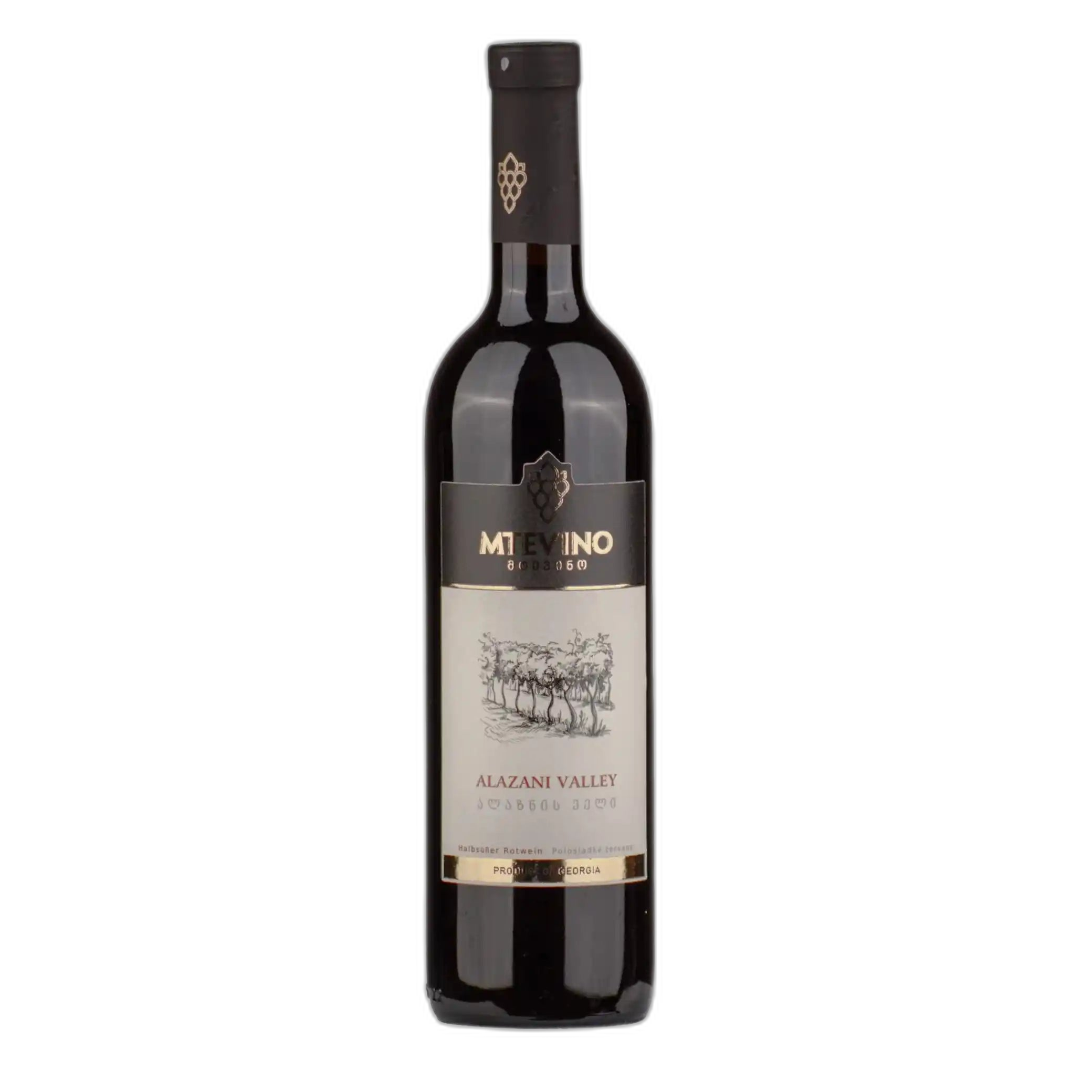 MTEVINO Červené polosladké víno Alazan valley, alc. 12,5%, 750 ml