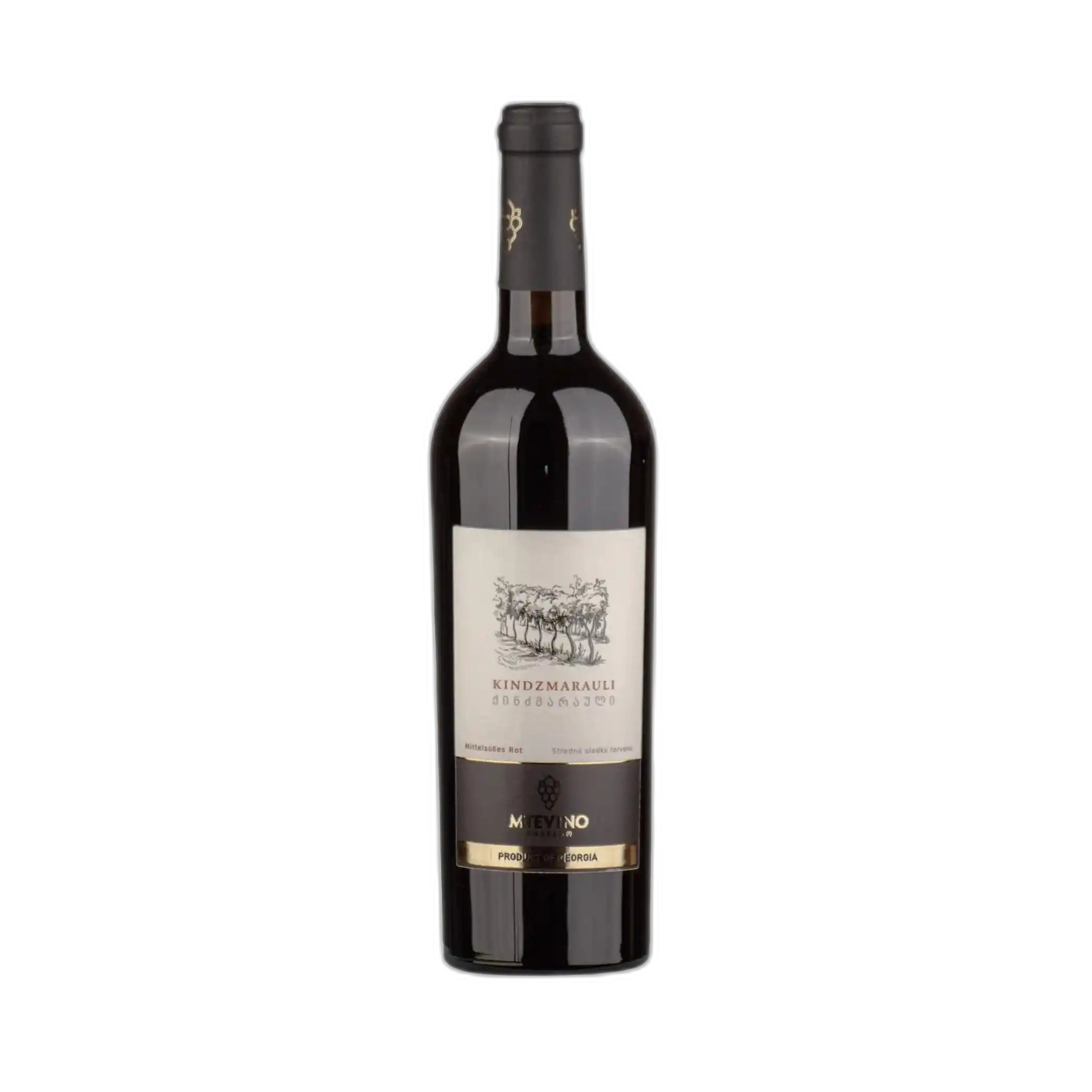 MTEVINO Červené polosladké víno Kindzmarauli, alc. 12,5%, 750 ml