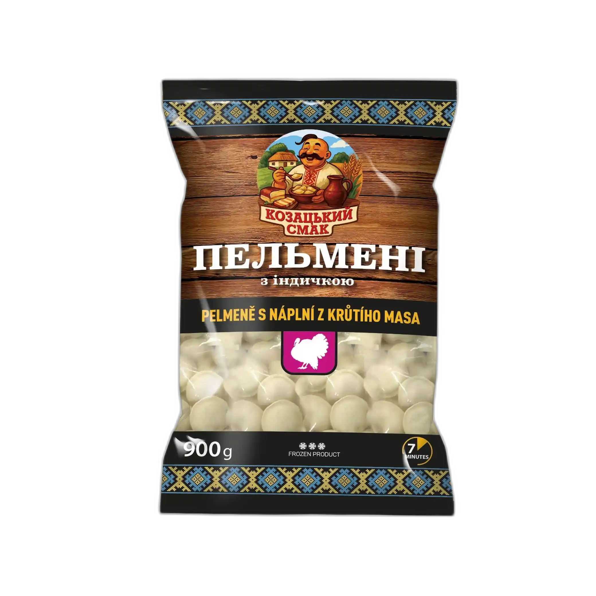 Kozacký Smak, Pelmeně s krůtím masem, 900 g/6ks