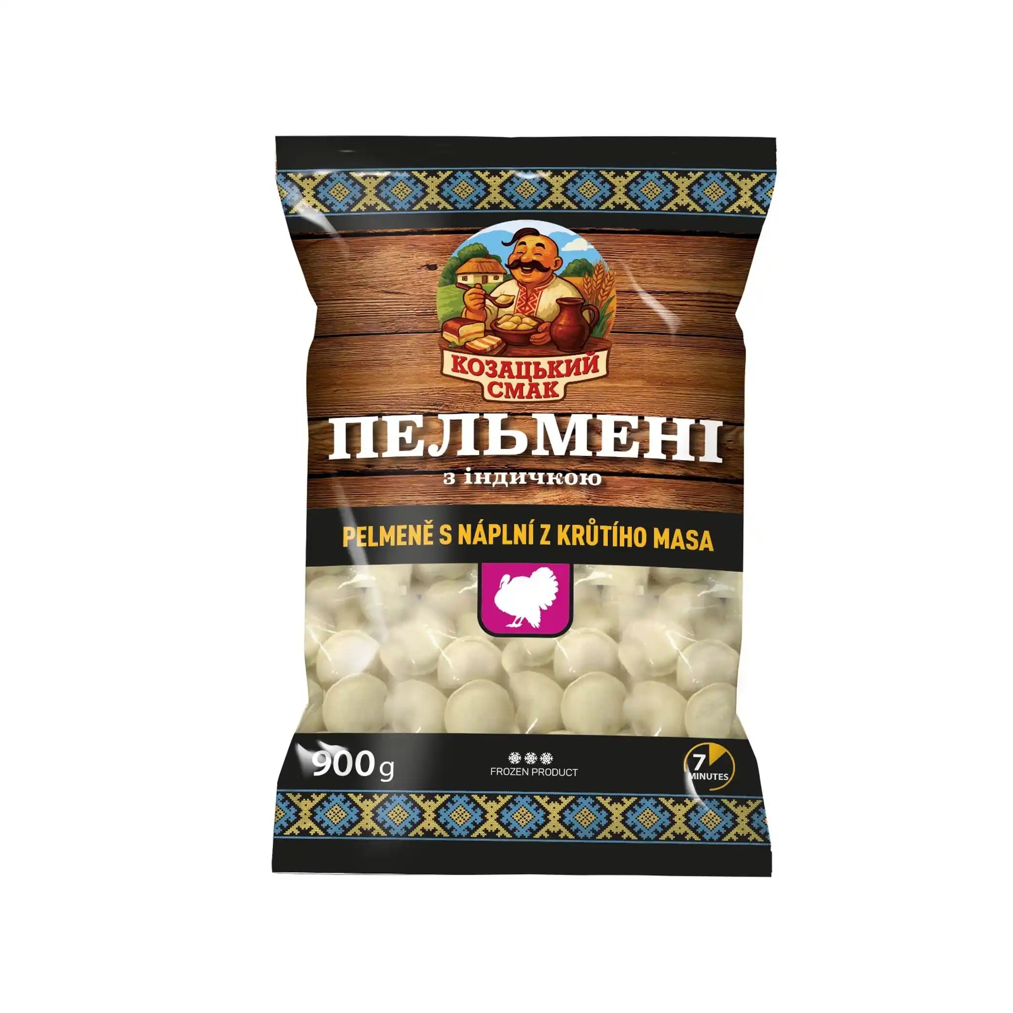 Kozacký Smak, Pelmeně s krůtím masem, 900 g/6ks