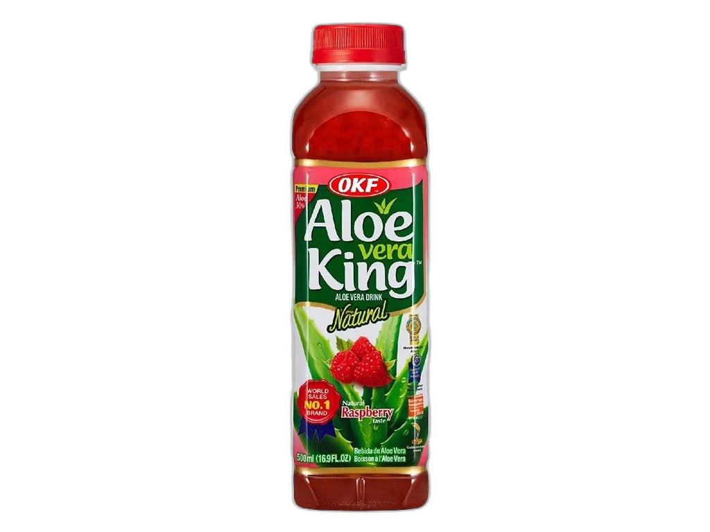 OKF Nápoj z aloe vera KING,malina, 0,5 l/20ks