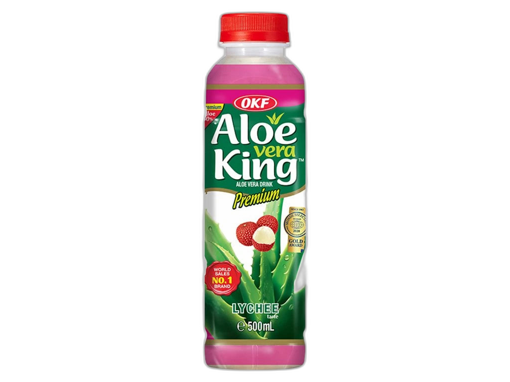 OKF Nápoj z aloe vera KING, liči, 0,5 l/24ks