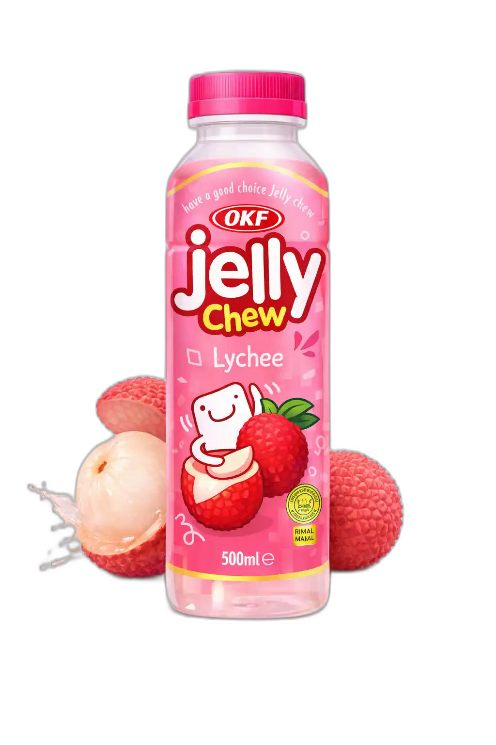 OKF Jelly Chew Lychee 0,5l/20ks