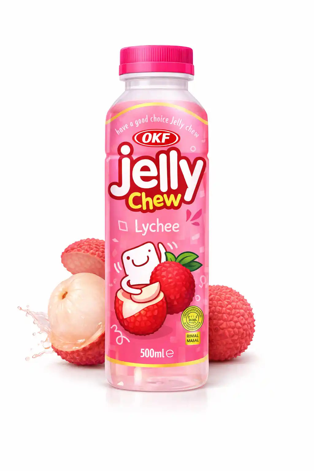 OKF Jelly Chew Lychee 0,5l/20ks