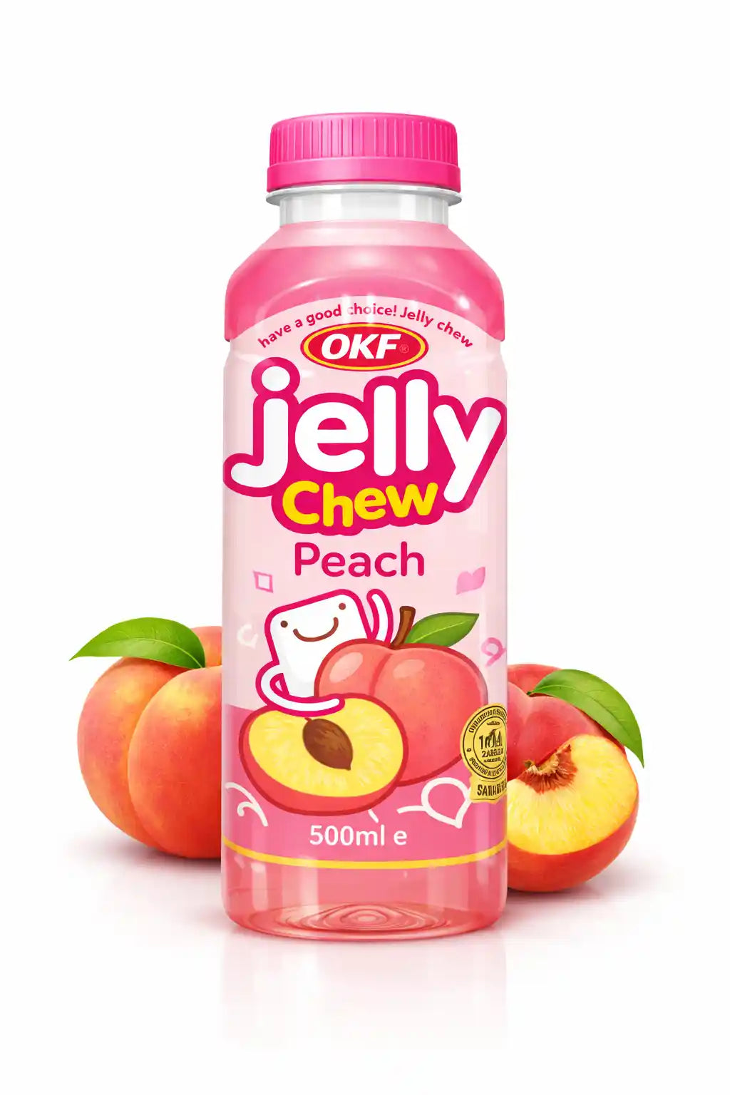 OKF Jelly Chew Peach 0,5l/20ks