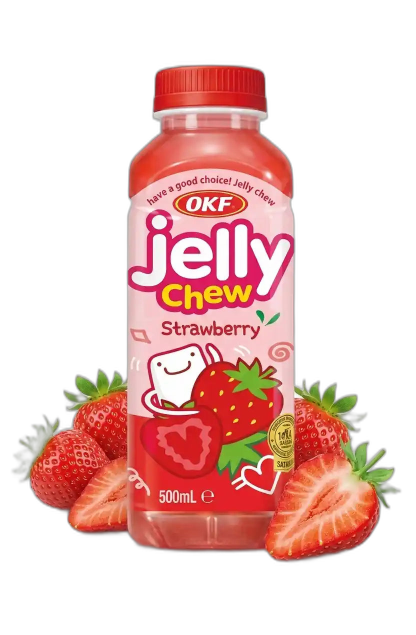 OKF Jelly Chew Strawberry 0,5l/20ks