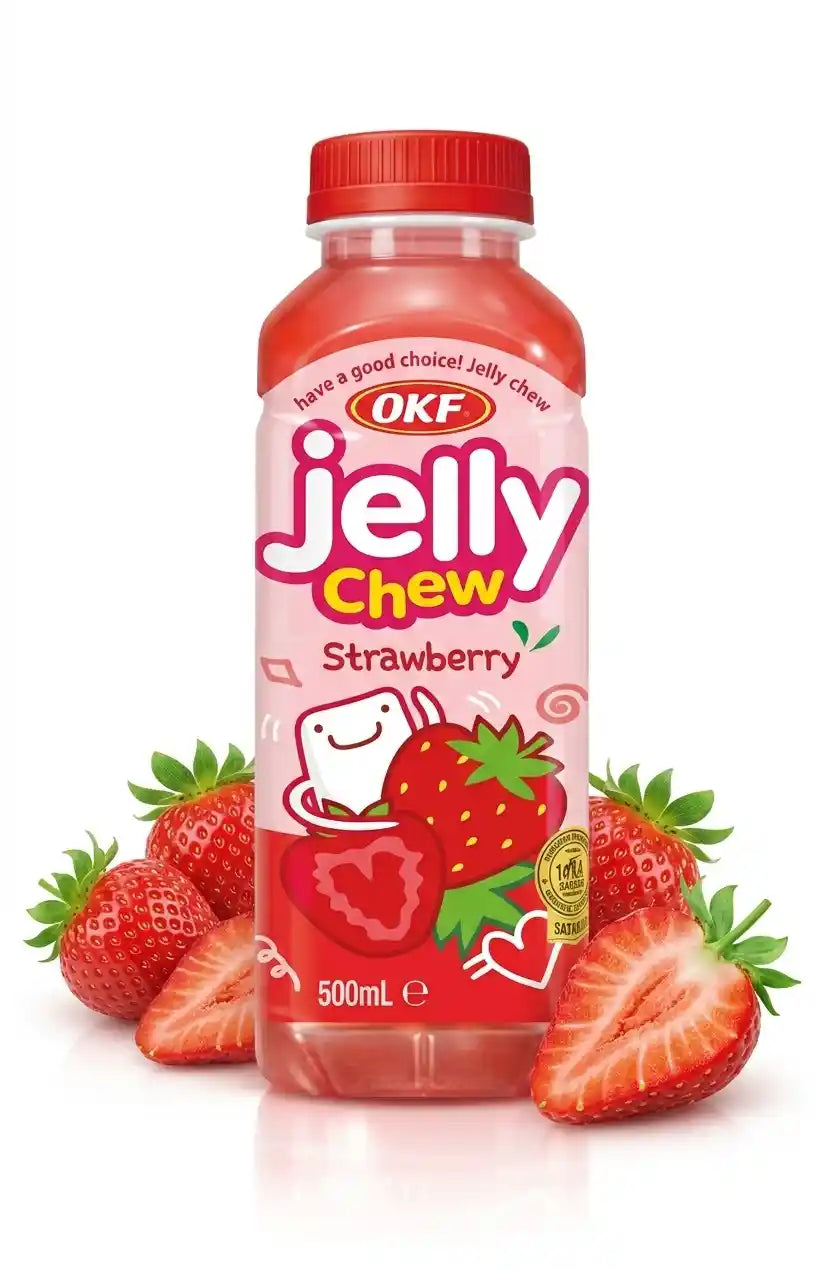 OKF Jelly Chew Strawberry 0,5l/20ks