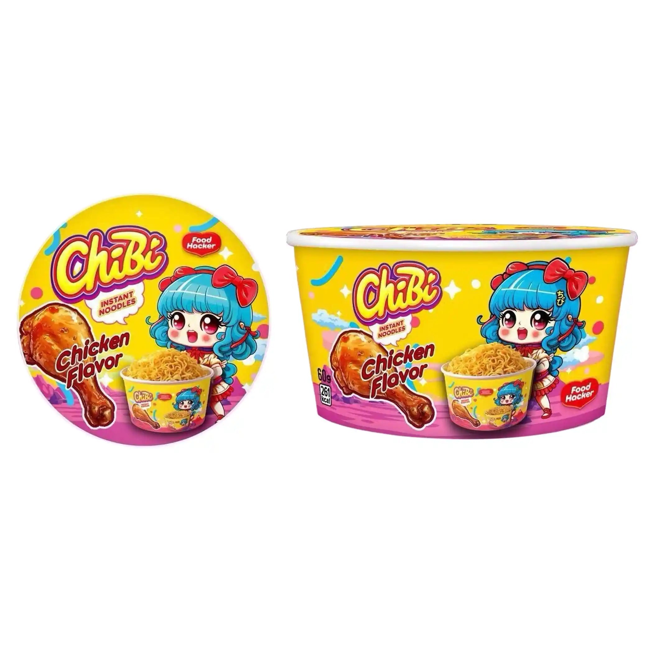 ChiBi Instantní nudle kureci, box 85g/24ks