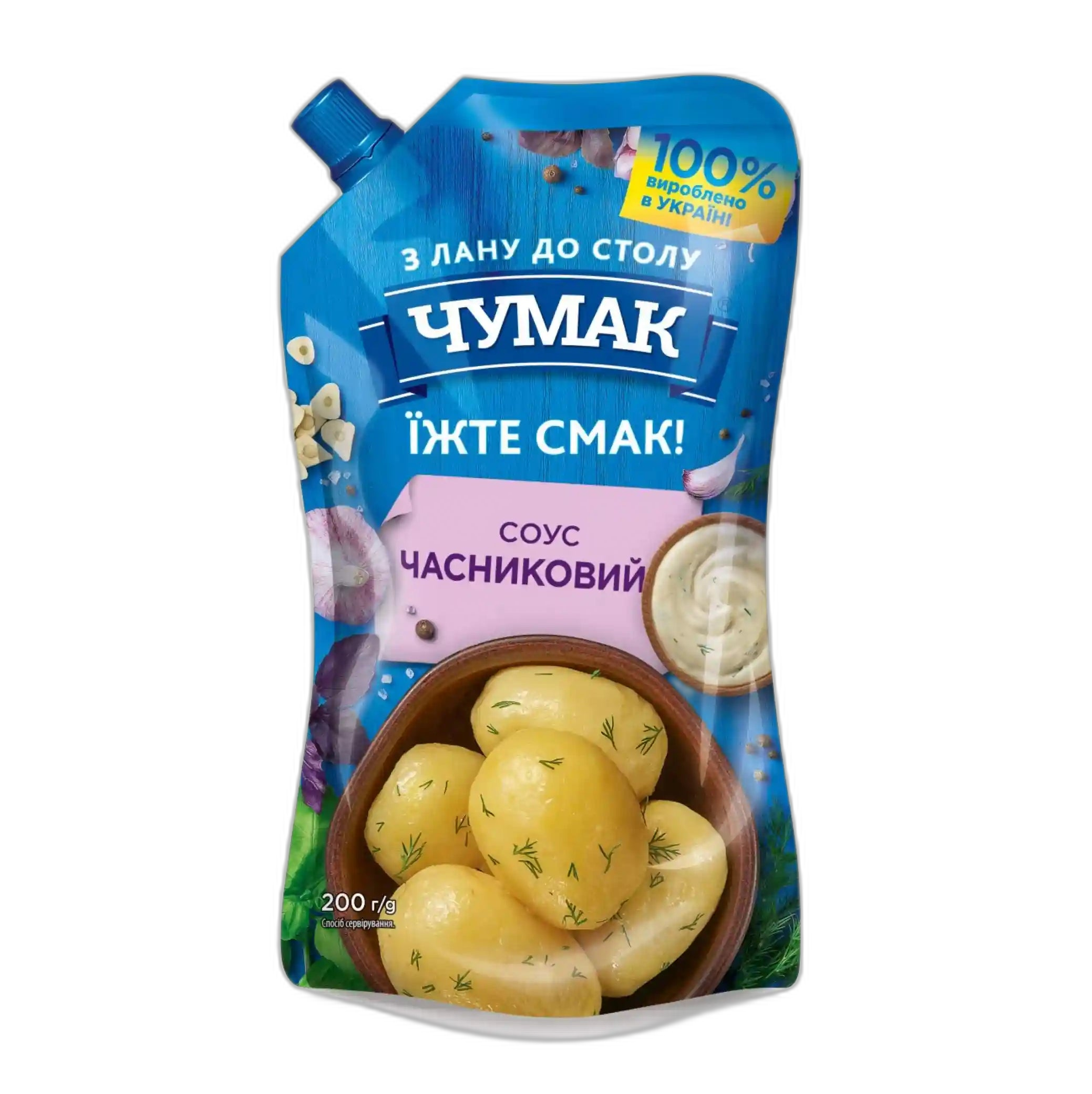 Čumak Omáčka "Česneková", 200g/36ks