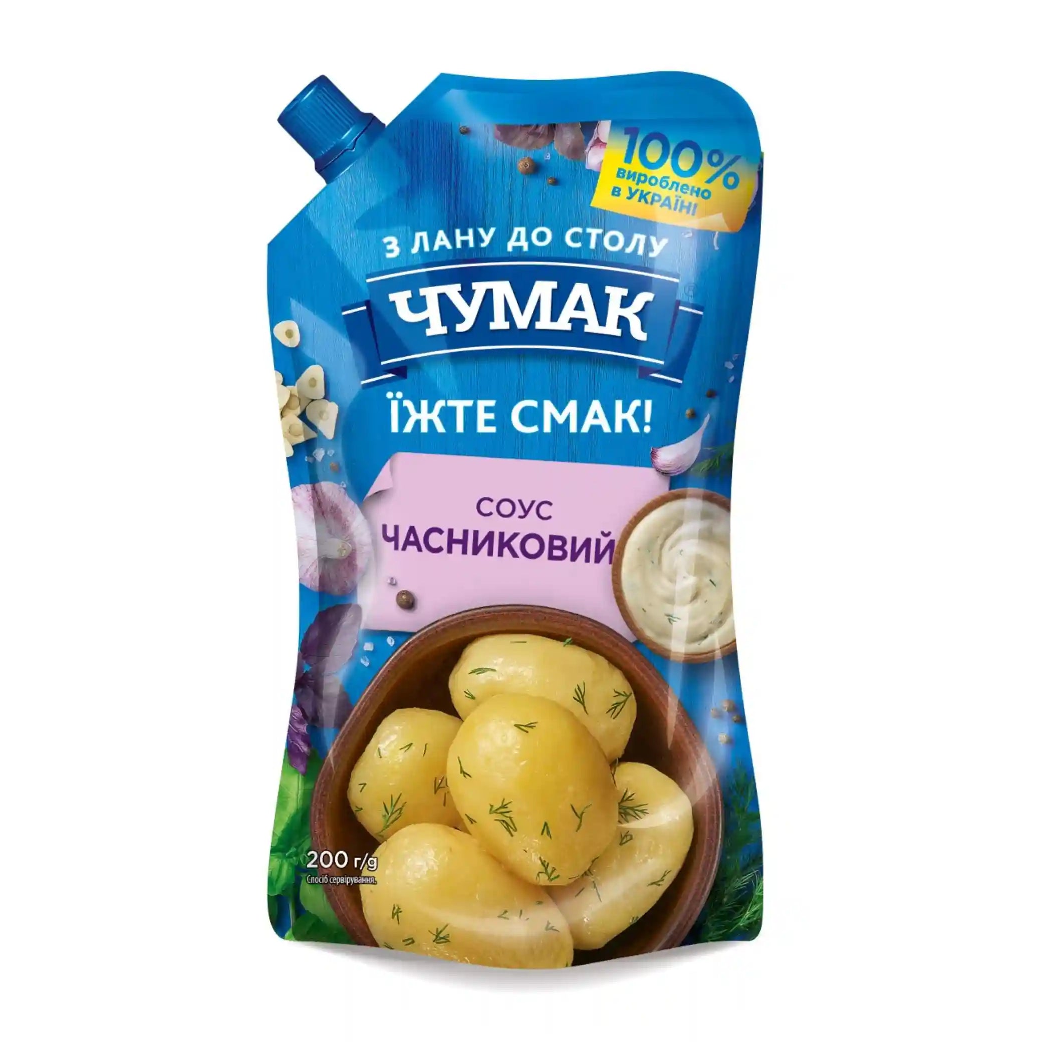 Čumak Omáčka "Česneková", 200g/36ks