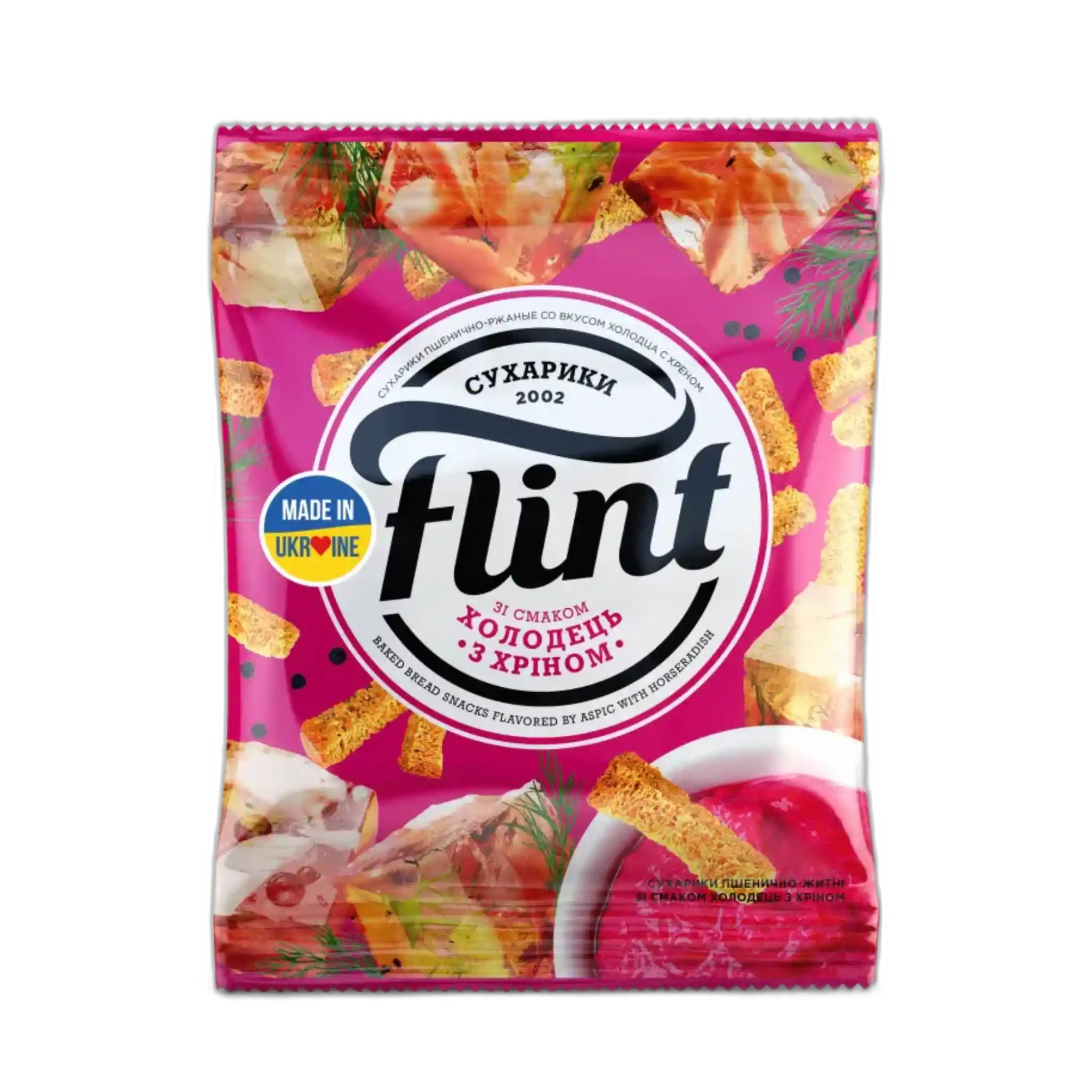 Flint Suchariky s příchutí sulcu s křenem, 70g /65 ks