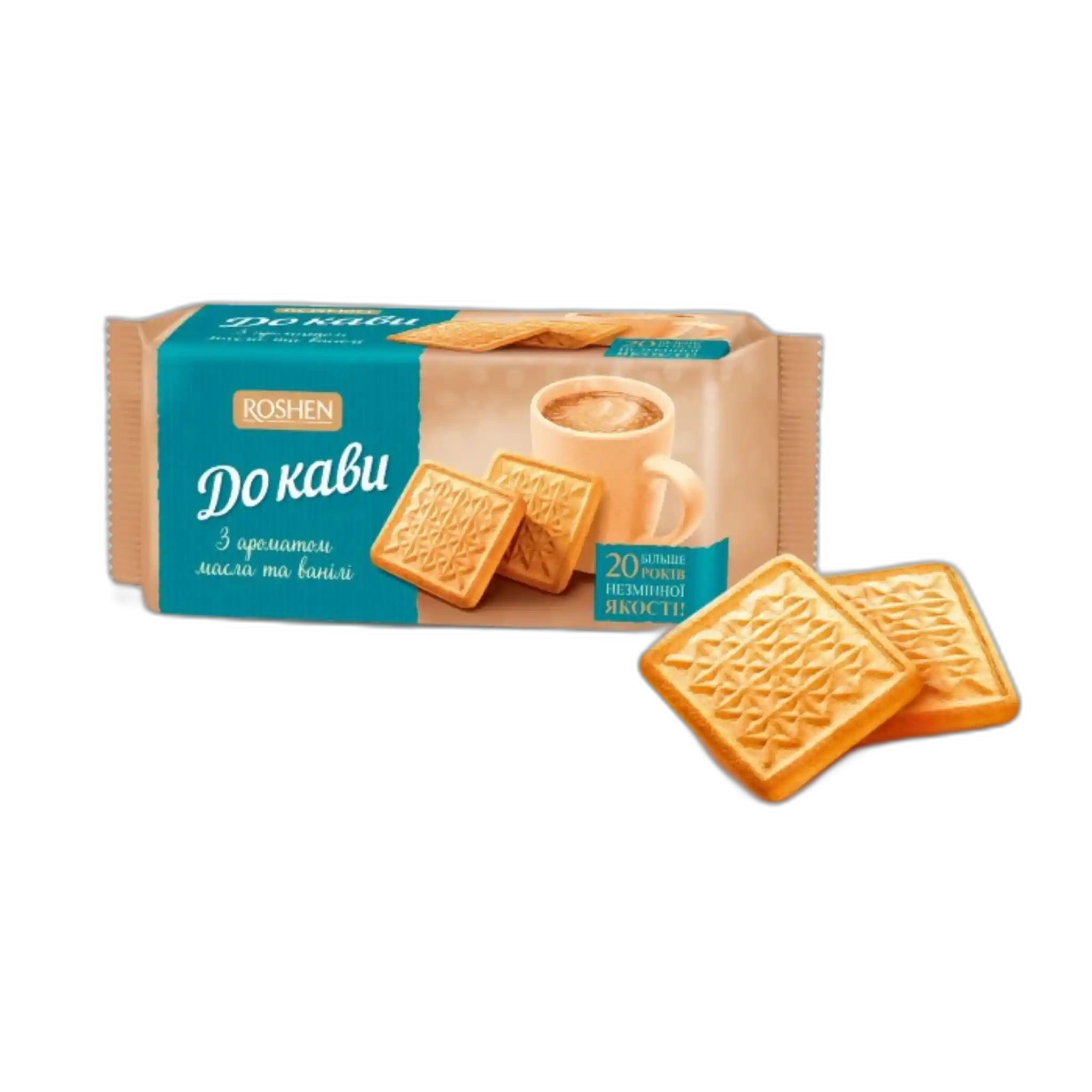 Roshen Sušenky "Do kavý" s příchutí másla a vanilky, 185g/28ks
